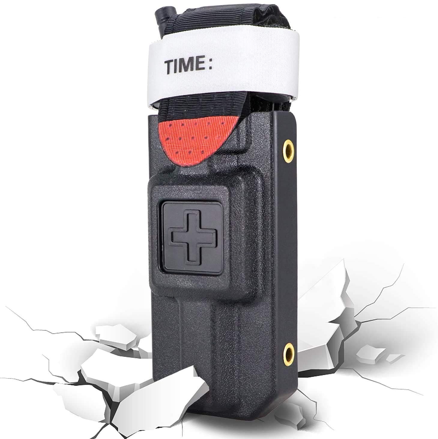 kitway Tourniquet Holder - Molle Tourniquet Case for CAT Combat Application Gen 7 or Older, Tourniquet Holster Holder for Duty Belt Molle Equipment, Fit Up to 2" Width Belt(Tourniquet Not Included)