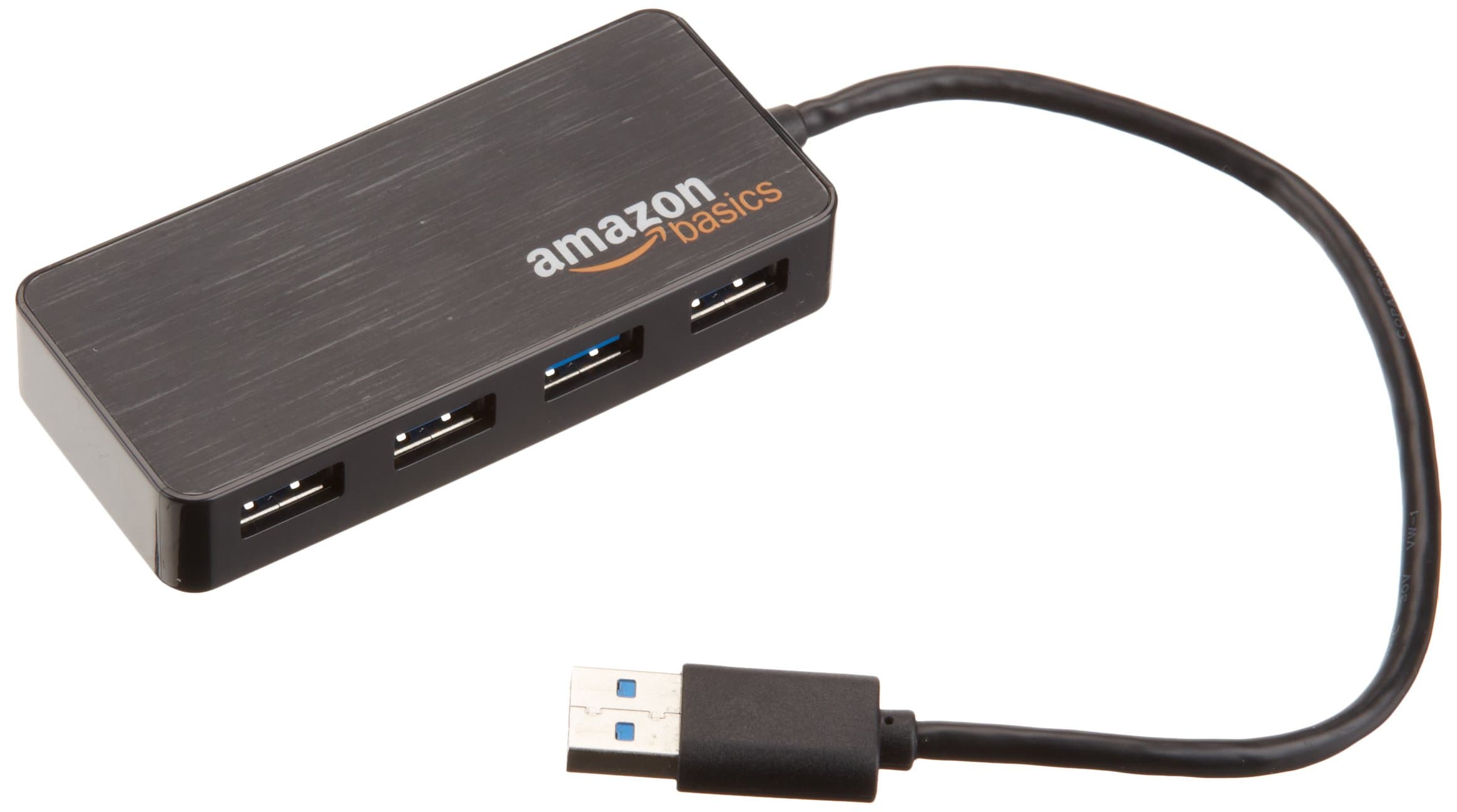 AmazonBasics HU3641V1 4 Port USB 3.0 Hub with 5V/2.5A Power Adapter