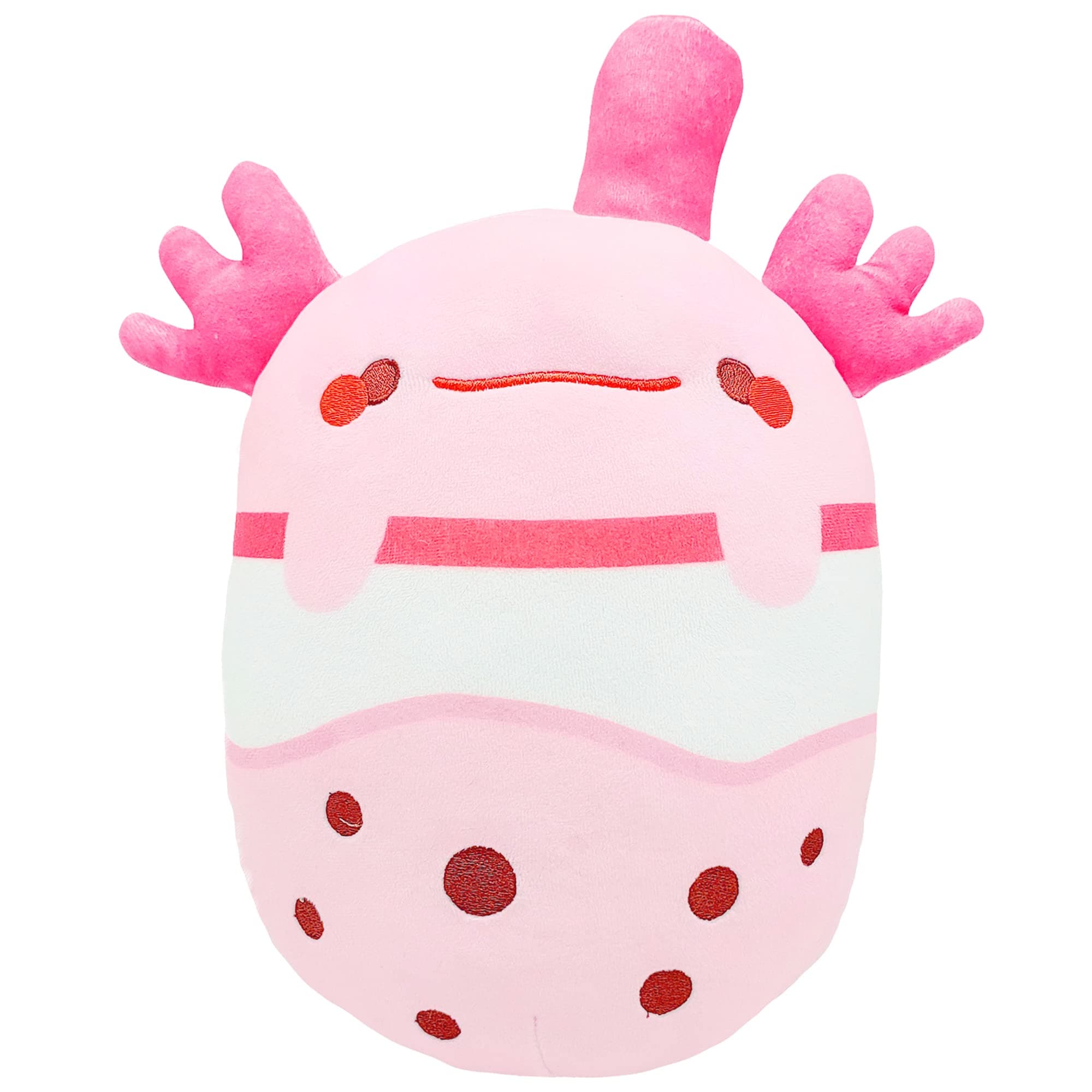 Noucher 11.8inch Axolotl Boba Tea Plush Cute Axolotl Stuffed Animal Doll Pillow Axolotl Boba Hugging Plushie Birthday Gifts for Girls