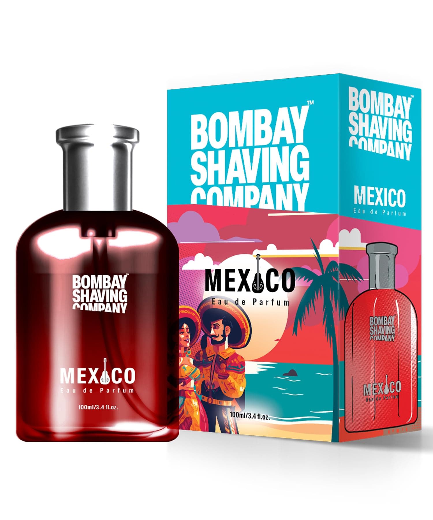 Bombay Shaving Company Mexico Perfume for Men | Woody Long Lasting Fragrance | Eau de Parfum | Gift for Men | Gift for Husband | Gift for Boyfriend | 100ml