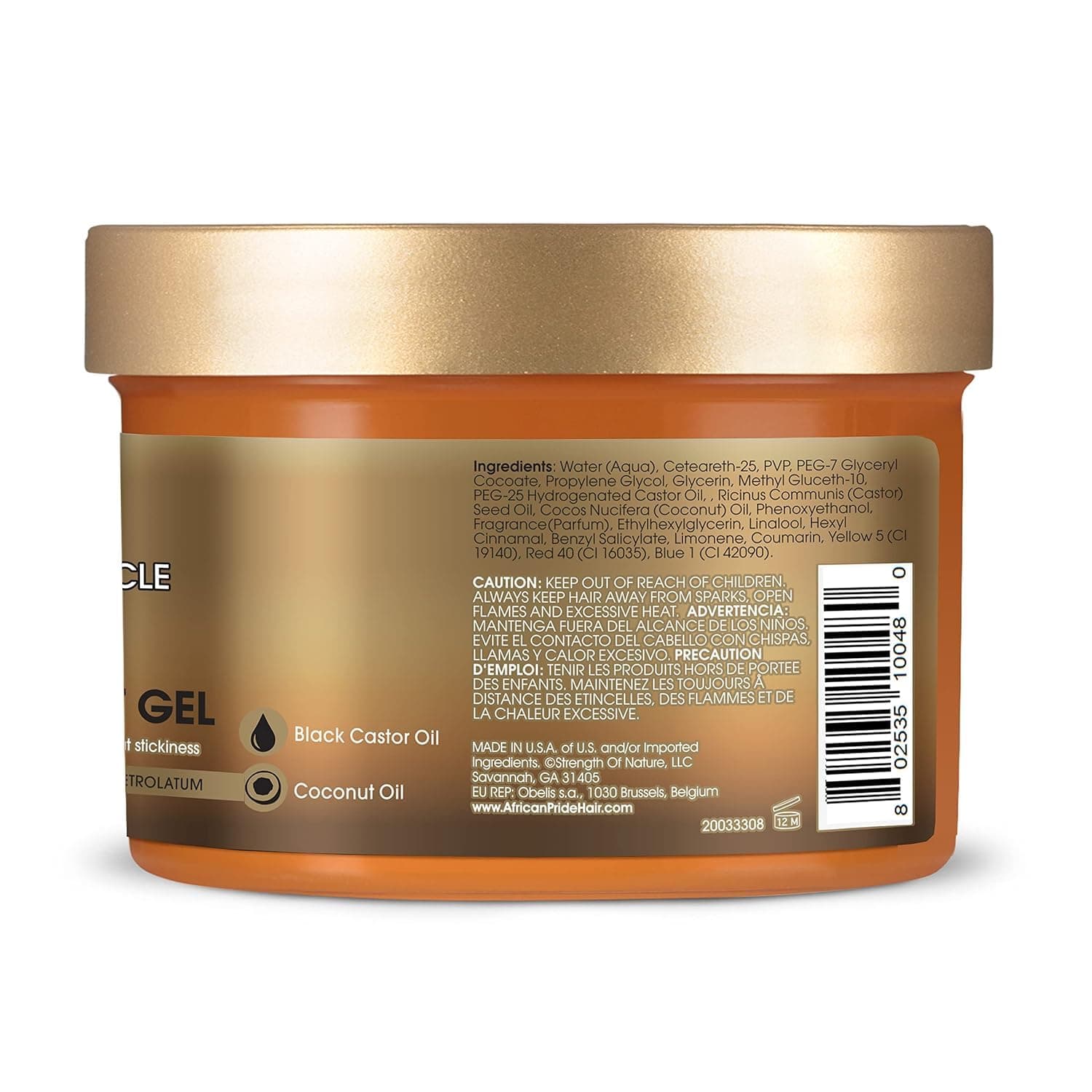 African Pride BlackCastor Miracle Braid Lock Twist Gel 8 una vez