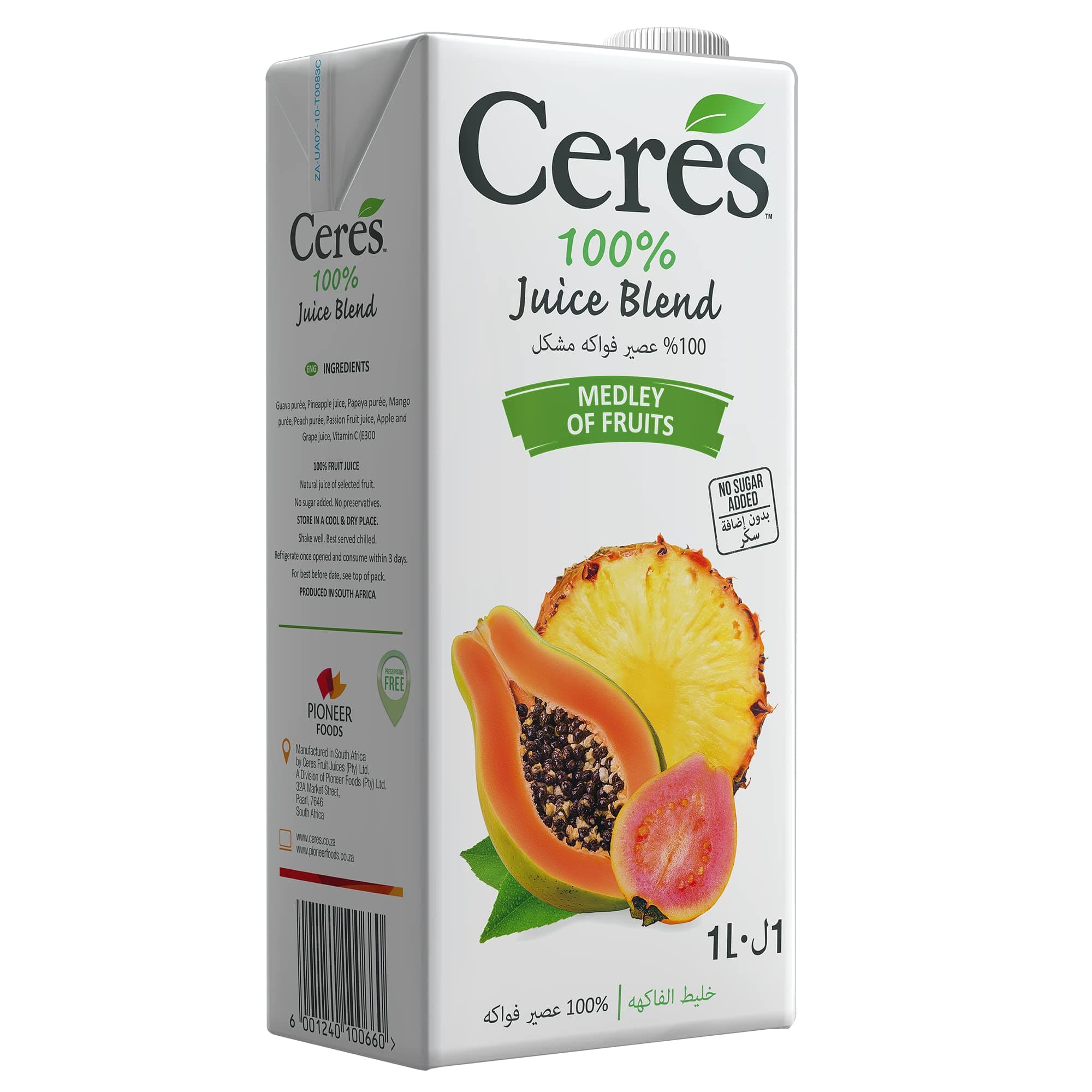 Ceres 100% Juice Blend- Medley of Fruits, 1000, 1 liter