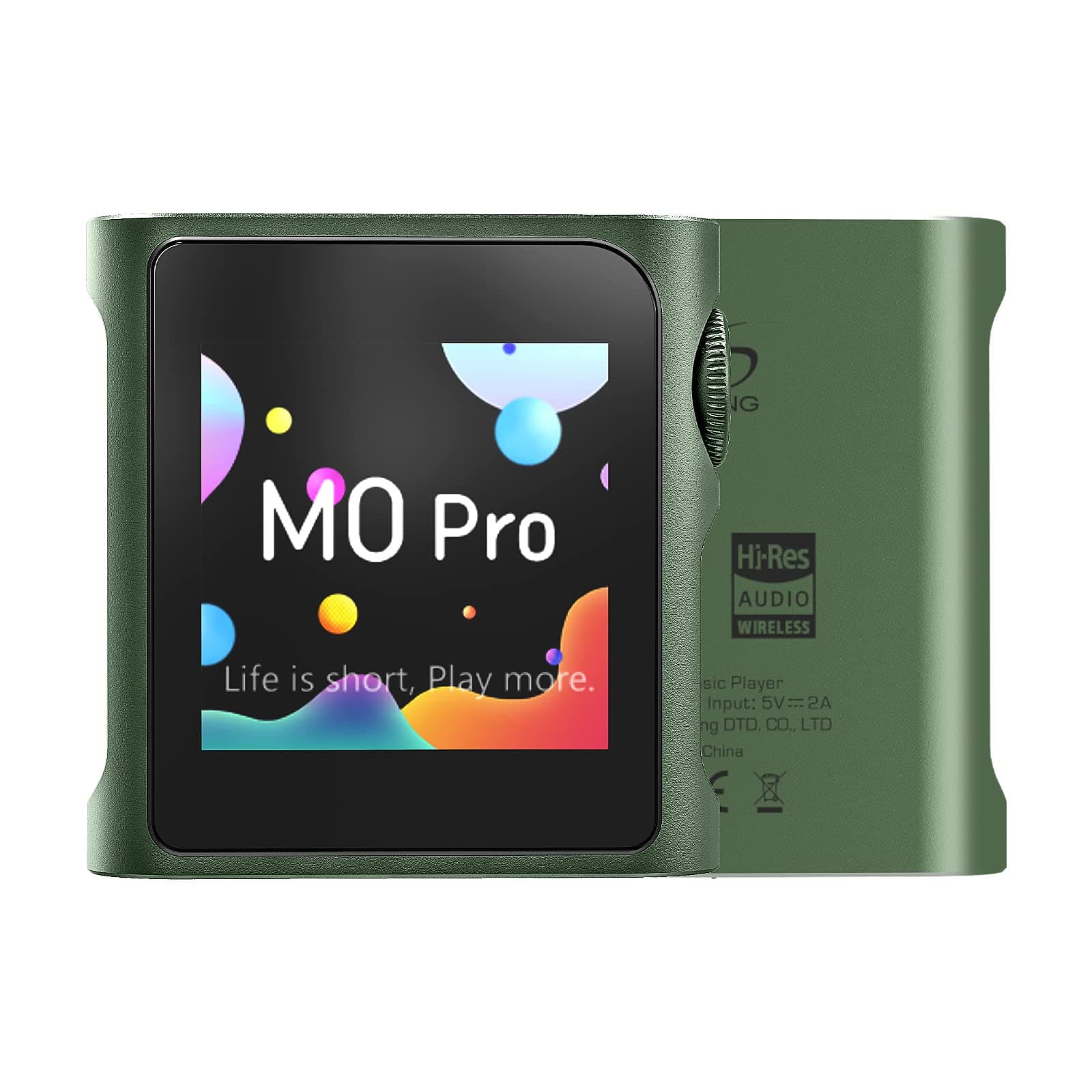 SHANLING M0 Pro MP3 Player with Bluetooth，Hi-Res Portable Music Player，Digital Audio Player 1.54” HD Touch Screen up to 10 Hour Battery Bluetooth and USB Type-C dongle 3.5mm Jacks