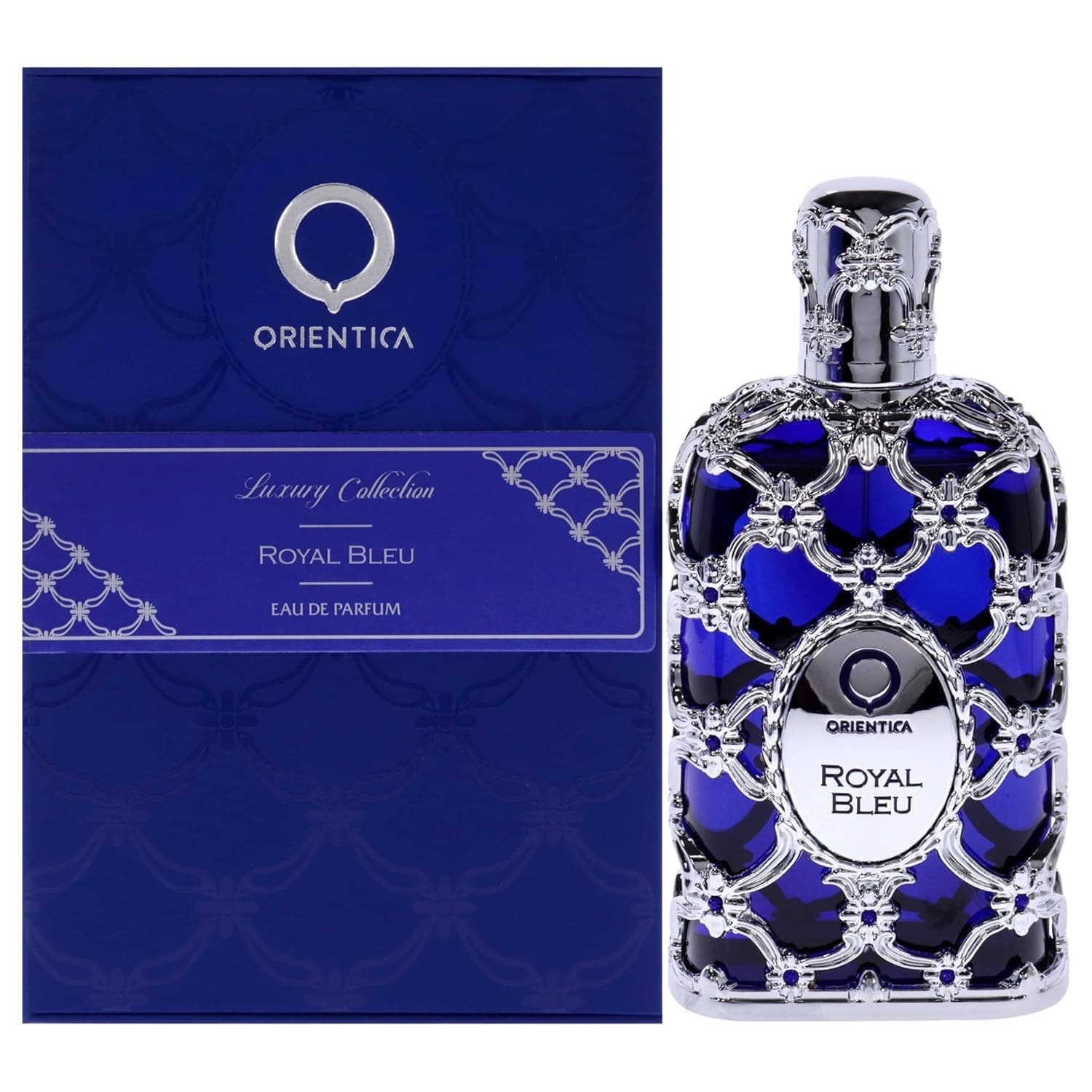 Orientica Luxury Collection Royal Bleu Eau De Parfum – Woody, Spicy, Vanilla, Cardamom, Bergamot, Lavender, Apple, Jasmine, Patchouli, Musk – Arabic Perfume for Men & Women – 5oz / 150ml