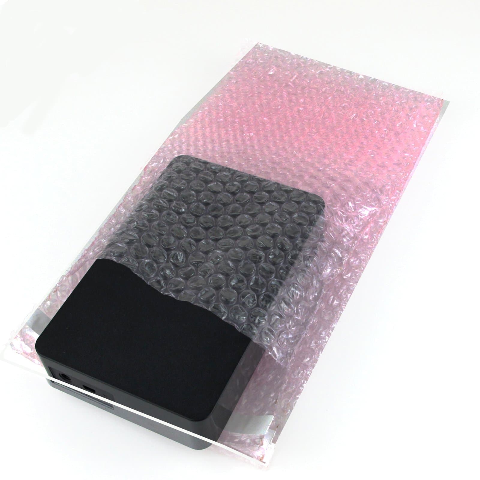100 packs 4x7.5 3/16"Anti-Static Pink WRAP SELF-SEAL CLEAR BUBBLE OUT POUCHES BAGS 4"x7.5"