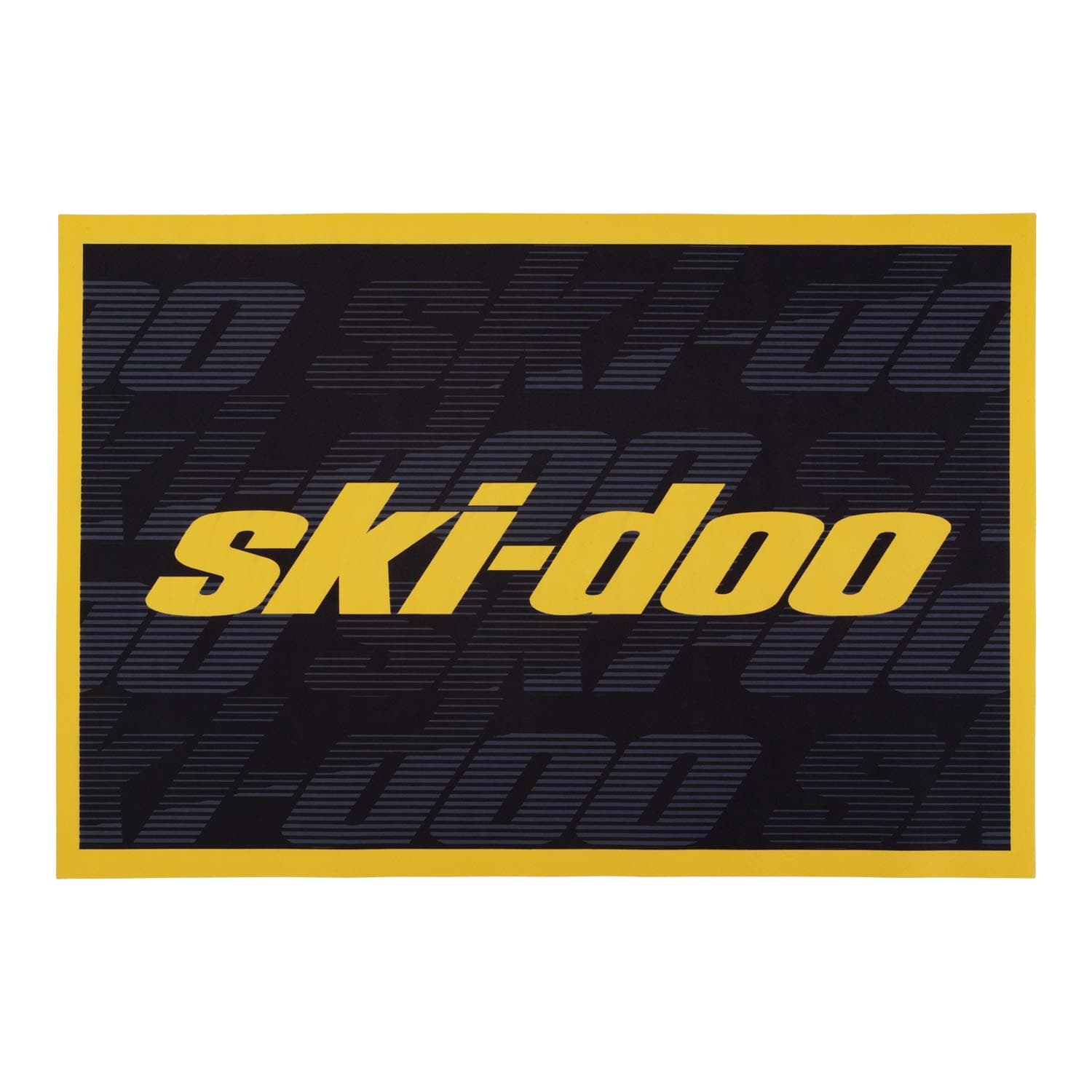 Ski-Doo Door Mat Rug, 23" x 36", Black