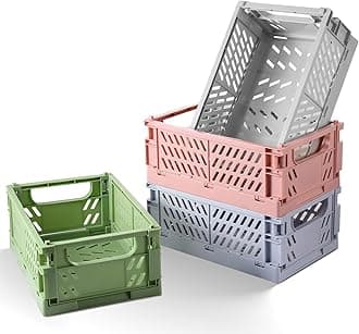 4-Pakc Medium Pastel Storage Crates