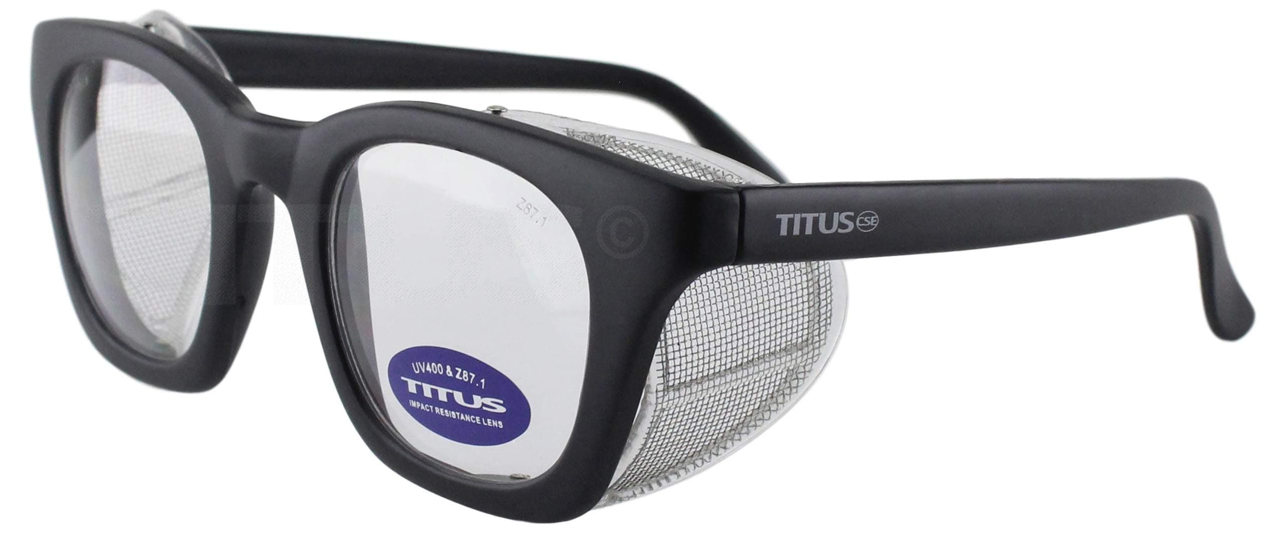TITUS G12 Retro Style Safety Glasses Soft Folding Stainless Steel Mesh Side Shield