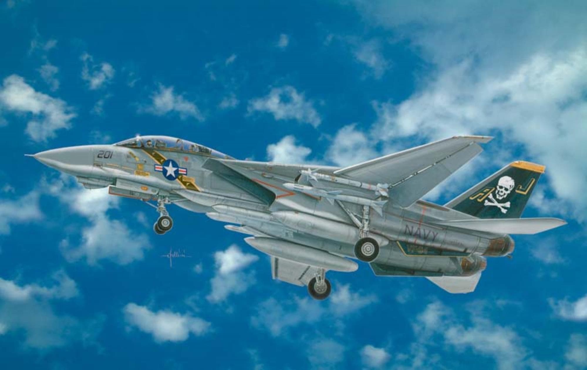 Italeri The Hobby Company 2667S Plastic Model Kit F-14 A Tomcat Scale