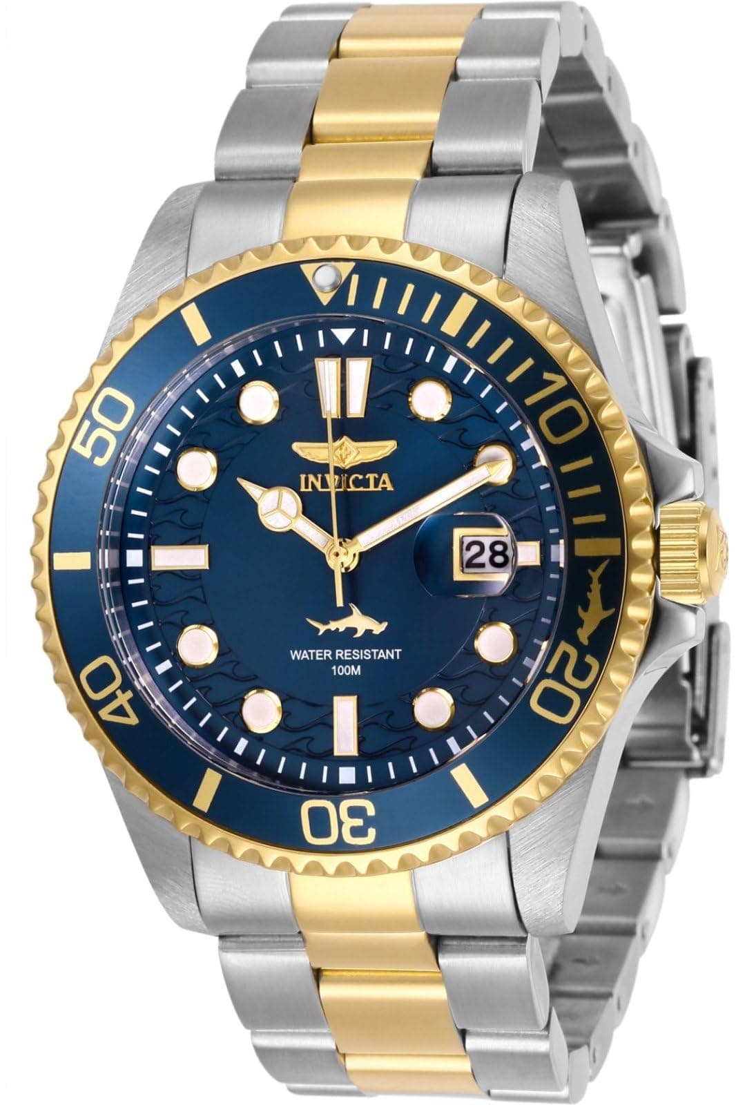 Invicta Pro Diver Herren-Quarzuhr aus Edelstahl, 43 mm