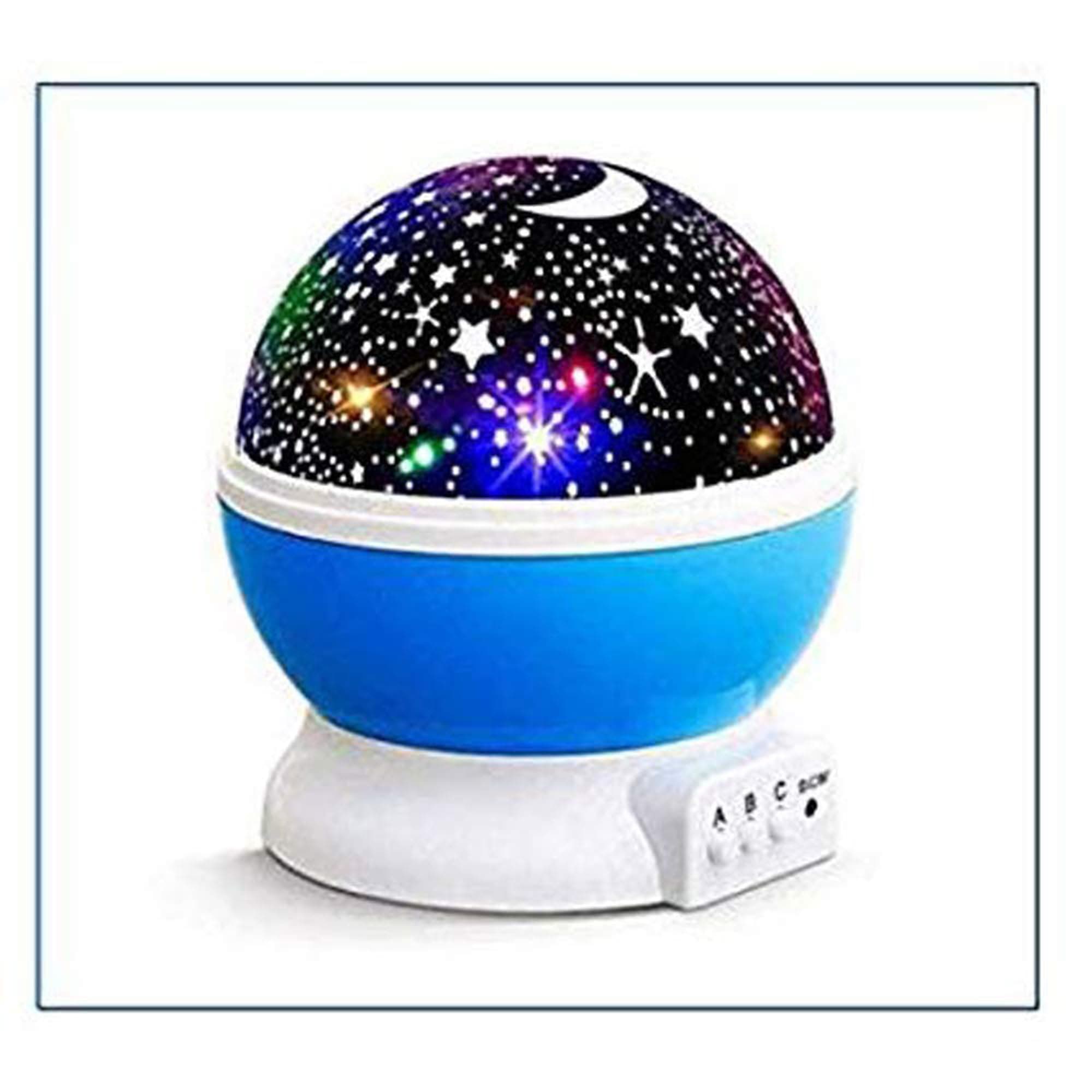 SIBY Star Lamp 360 Degree Rotating Projector Lamp Birthday Gift for Girls and Boys | Night Lamp for Kids Children Room (Assorted, 12.4x12.4x12.5 cm, Pack of 1)