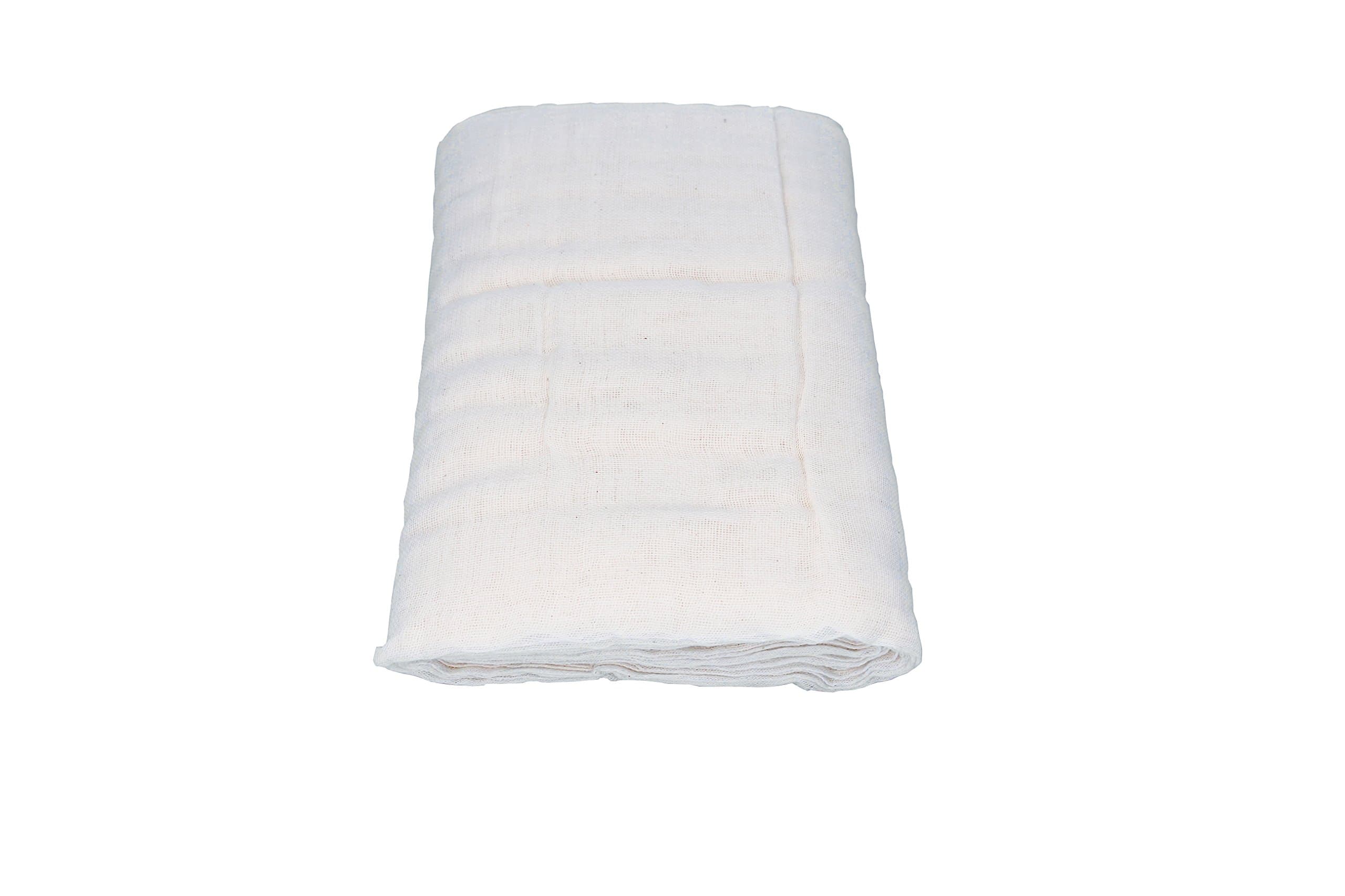 100% Natural Unbleached Cotton Cheesecloth . Quality Fine Mesh for Excellent Straining. Lightweight Durable Reusable and Breathable. Many Kitchen and Craft uses. Grade 60. Economical 45 sq feet