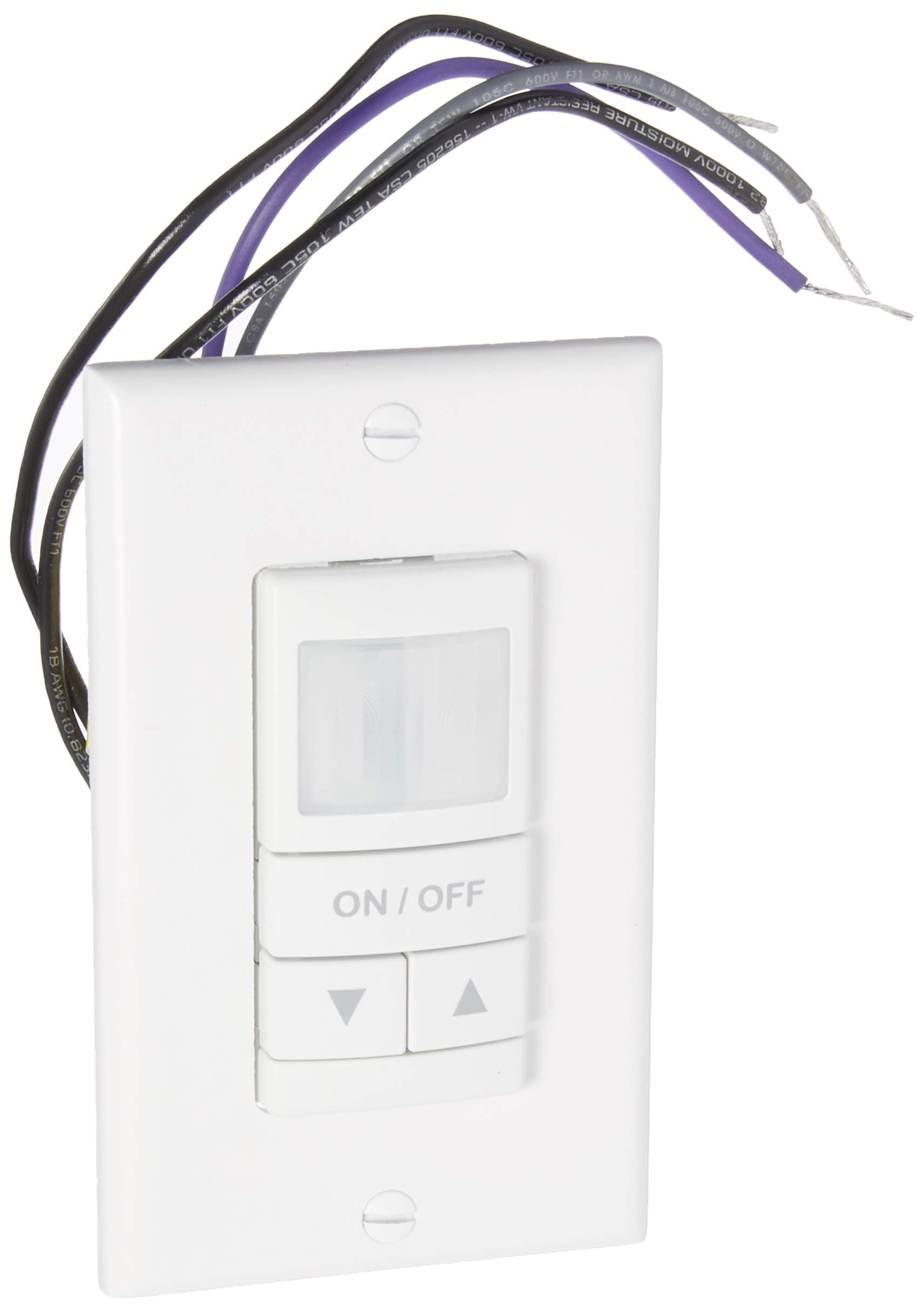 SensorSwitch Wall Mount Motion Sensor Switch, PDT Passive Dual Technology Passive Infrared PIR and Microphonics Occupancy Sensor with Dimming and Dusk-to-Dawn Photocell, WSX Series, White