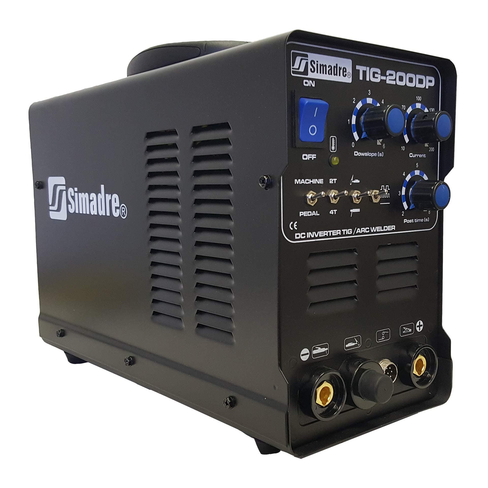 Simadre TIG200DP Dual Voltage 110/220V 200a Tig/Mma/Pulse Welding DC Tig Welder