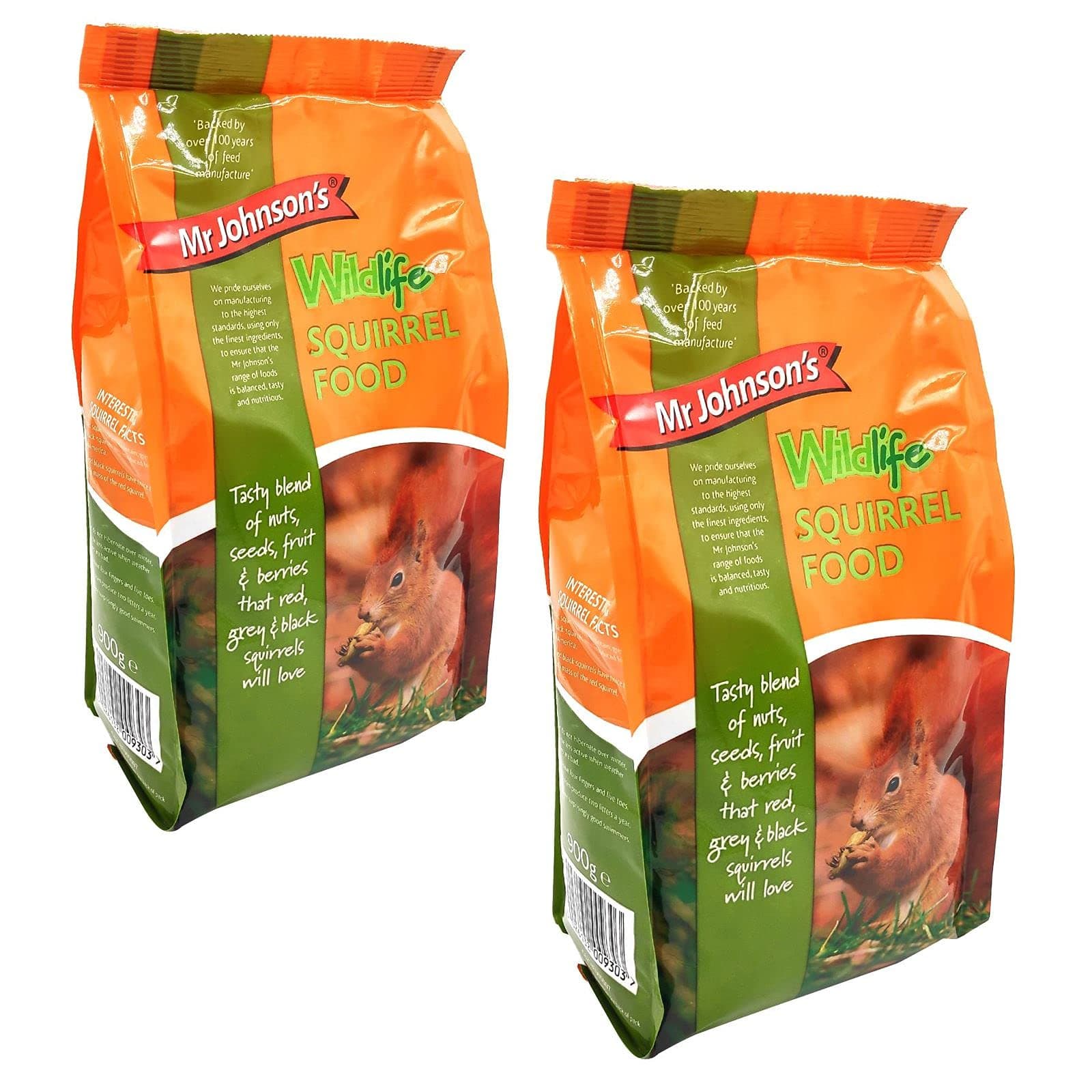 Wildlife Squirrel Food 900g x 2 Pack