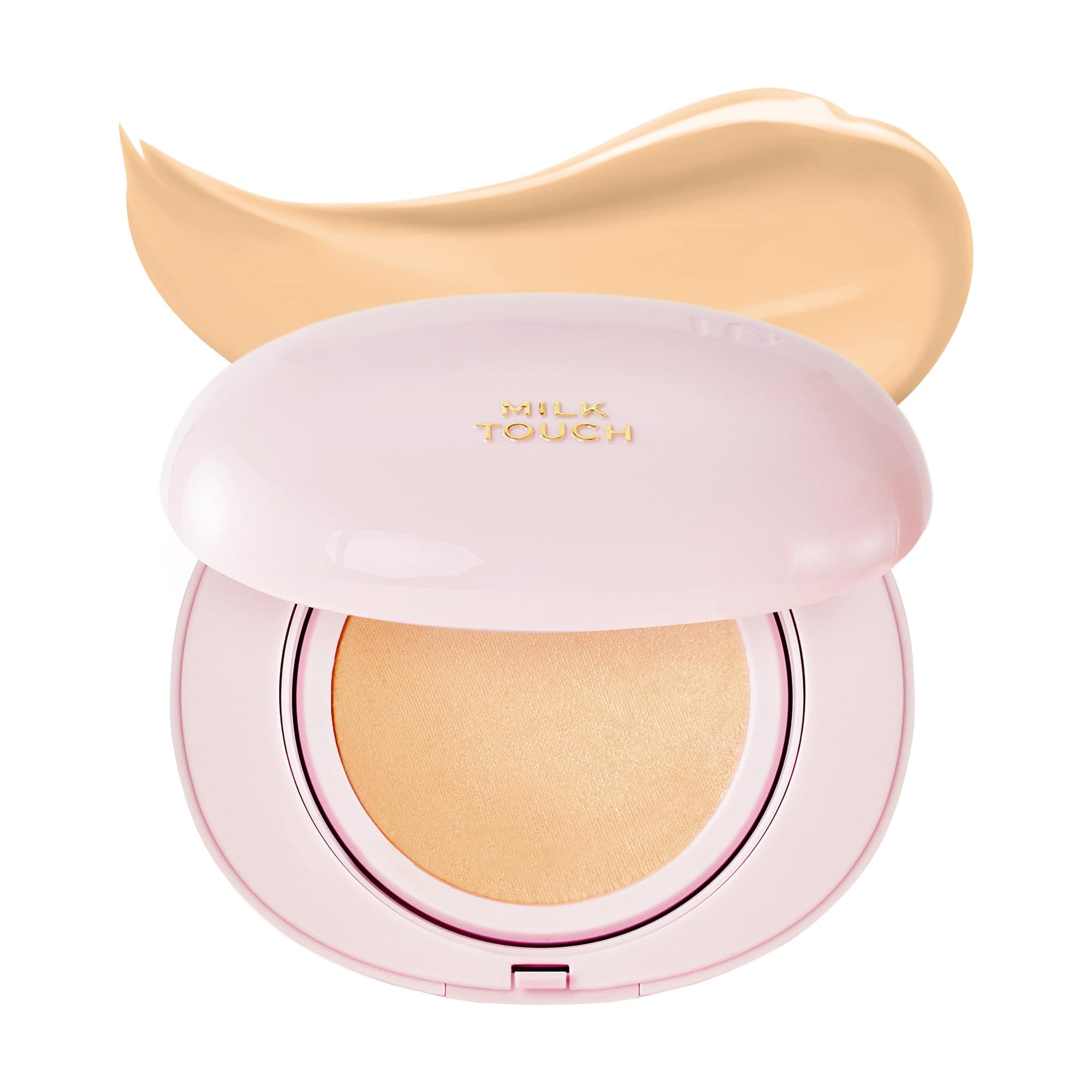 milktouch Cushion Foundation, 24H Flawless Skin, Radiant Shine, No Oxidation, Long-Lasting, Non-Creasing, 60% Hydrating Skincare Infused Korean, Stocking Stuffers, Christmas Gifts (23W Vanilla Beige)