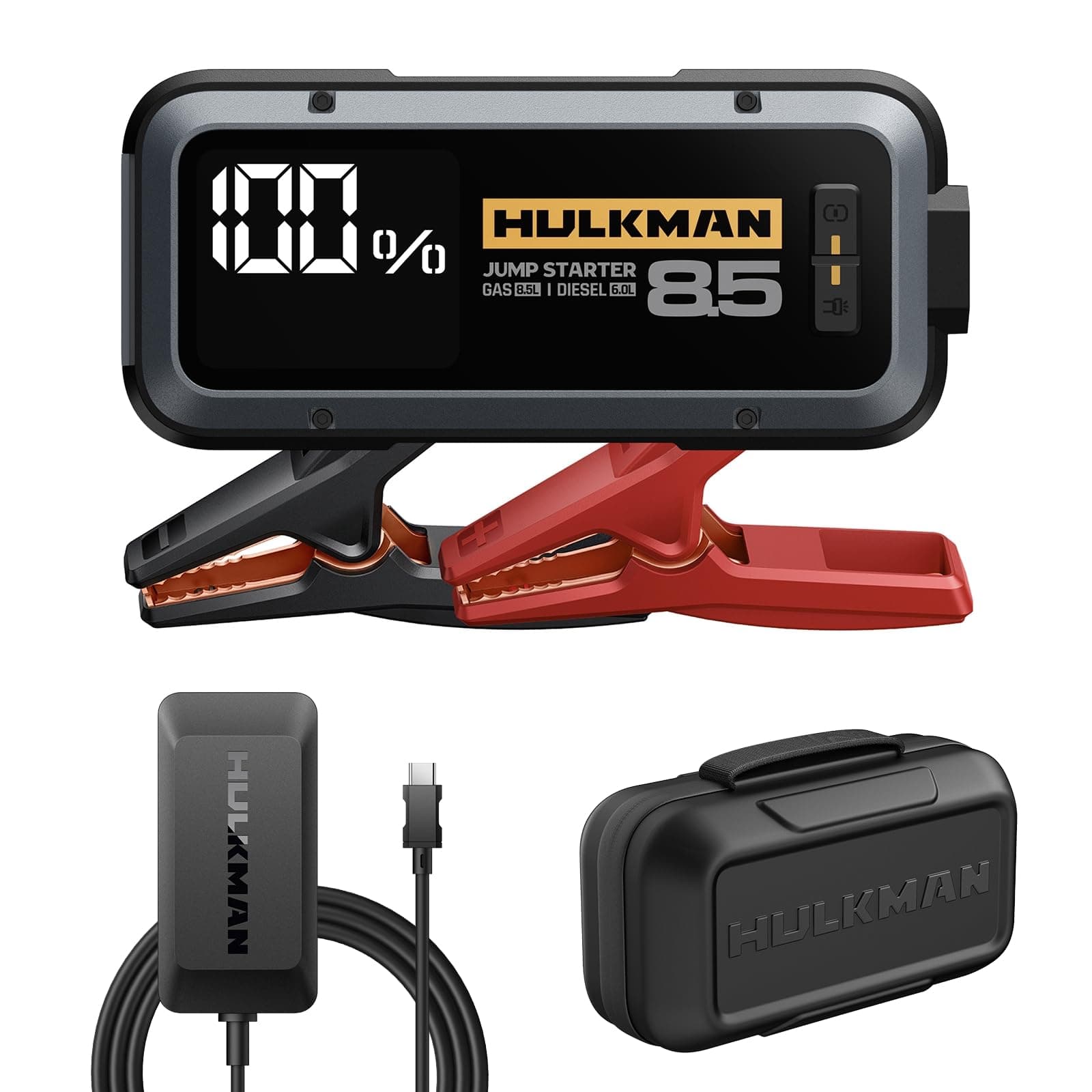 Alpha85 Smart Portable Jump Starter with 65W Wall Charger with Bag EVA Protection Case