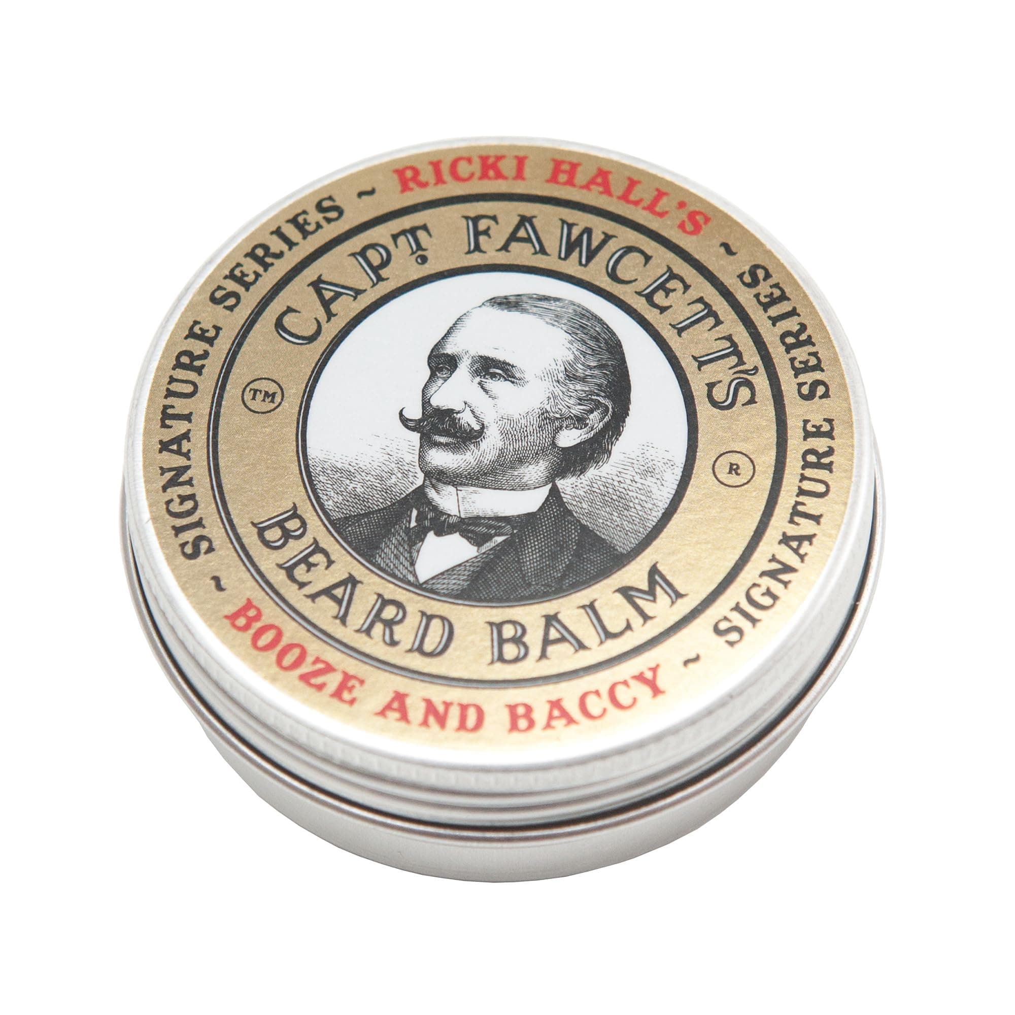 Ricki Hall’s Booze & Baccy Beard Balm 60ml – Premium Conditioning Beard Balm for Men – Enriched with Whiskey, Honey & Tobacco Notes for a Rich, Masculine Scent & Soft, Tamed Beard