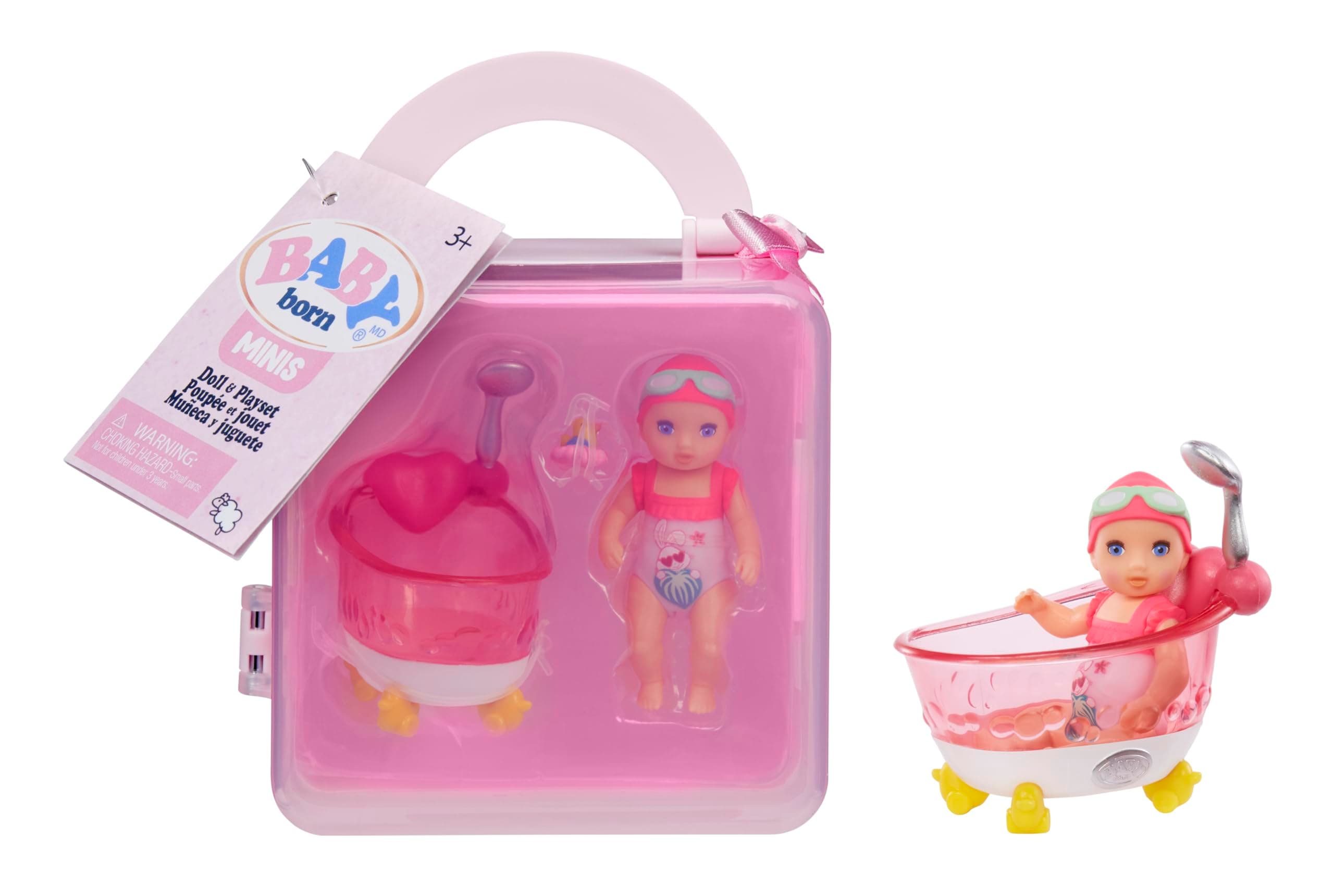 Baby Born Minis Playset Bathtub- Light Skin