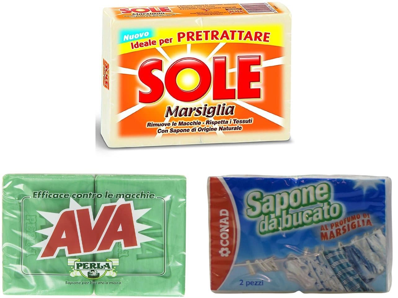 Set of 6 Laundry Soaps for Pre-Treating 45.85 Ounce (1.300g) Soaps