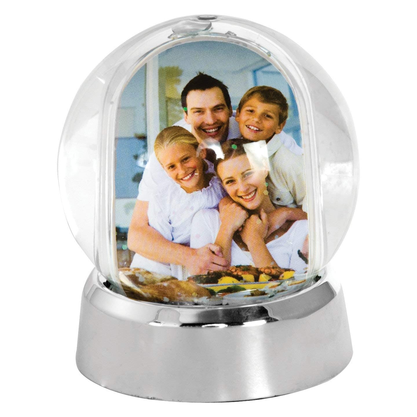 Neil Enterprises Inc. Mini Photo Snow Globe (Silver Base)