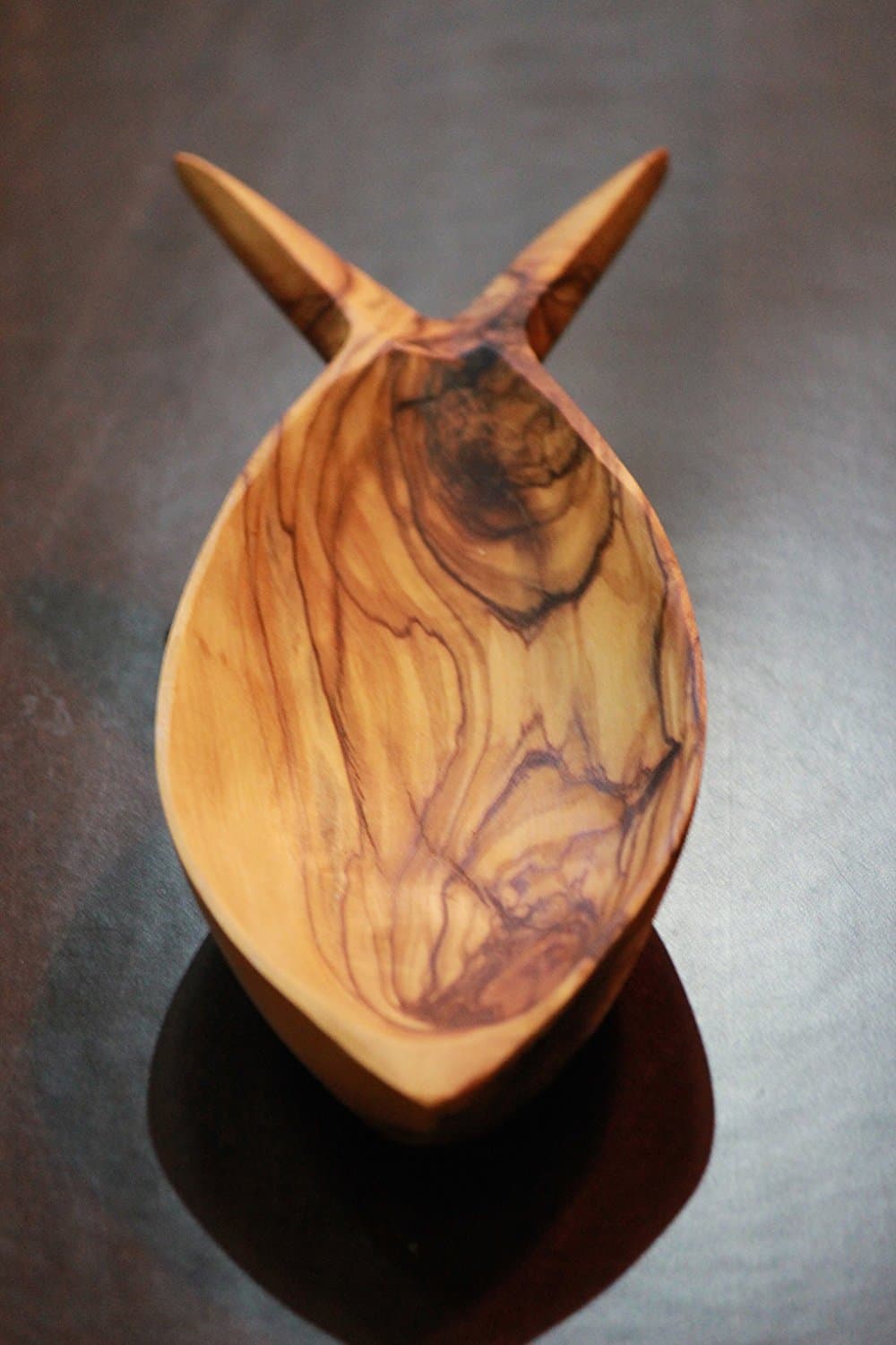 Hand Carved Olive Wood Rustic Bowl (120 GR, Small Size)