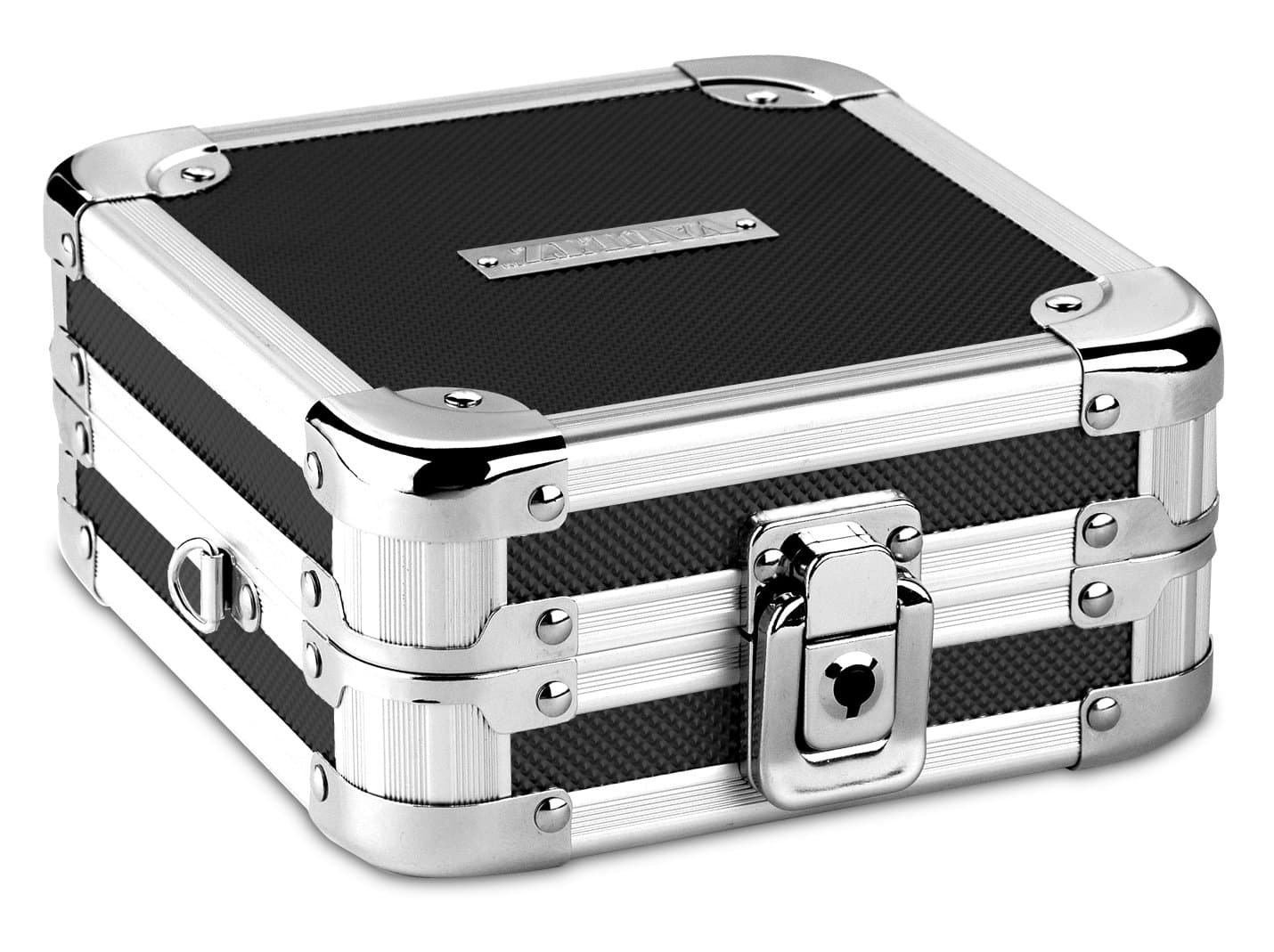 Vaultz Locking CD Wallet, 32 CD Capacity, 3.5 x 8.5 x 6.5 Inches, Black (VZ01103)