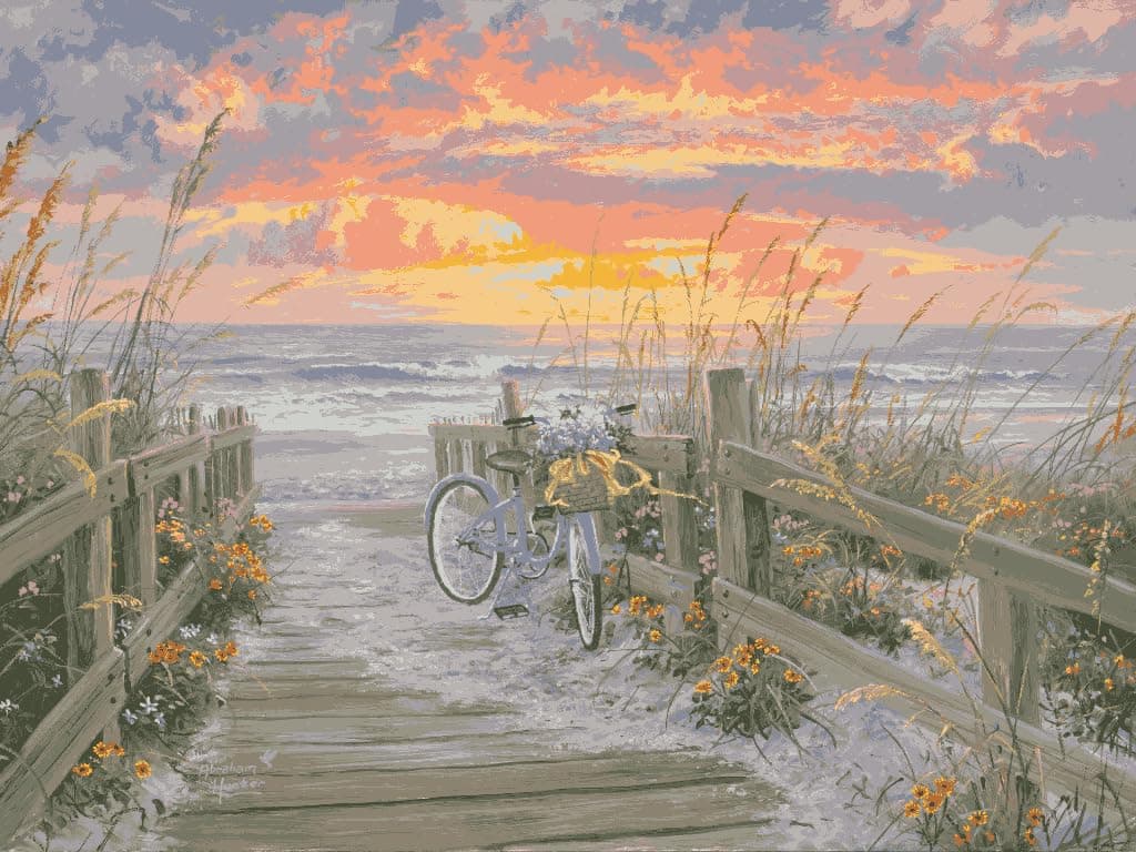 Paint by Number for Adults, Beginner to Advanced Numbers Painting Kit, Fun DIY Adult Arts & Crafts Projects with Kit (Morning Ride, 16" x 20", Unframed)