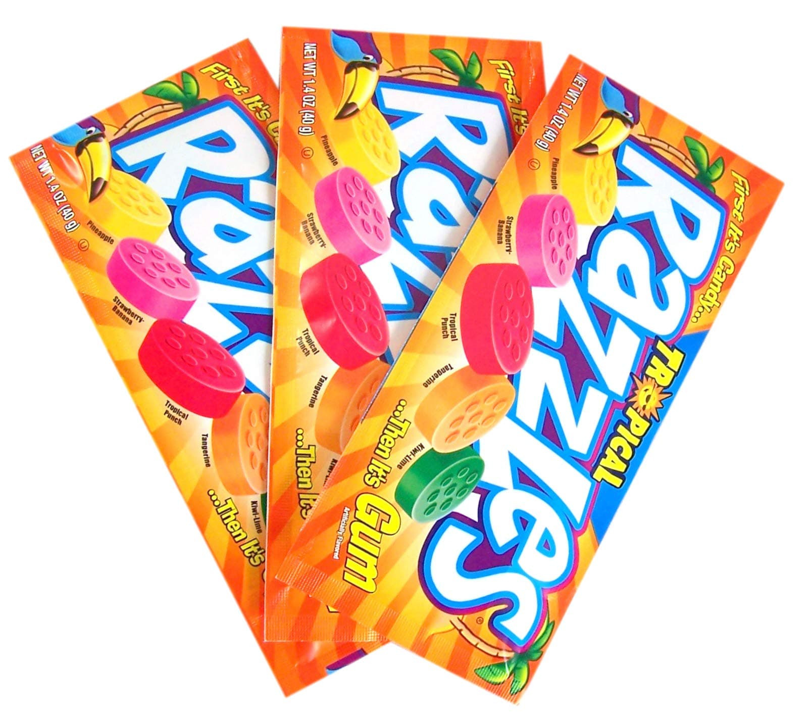 Tropical Fruit , 1.4 Ounce, Pack of 3