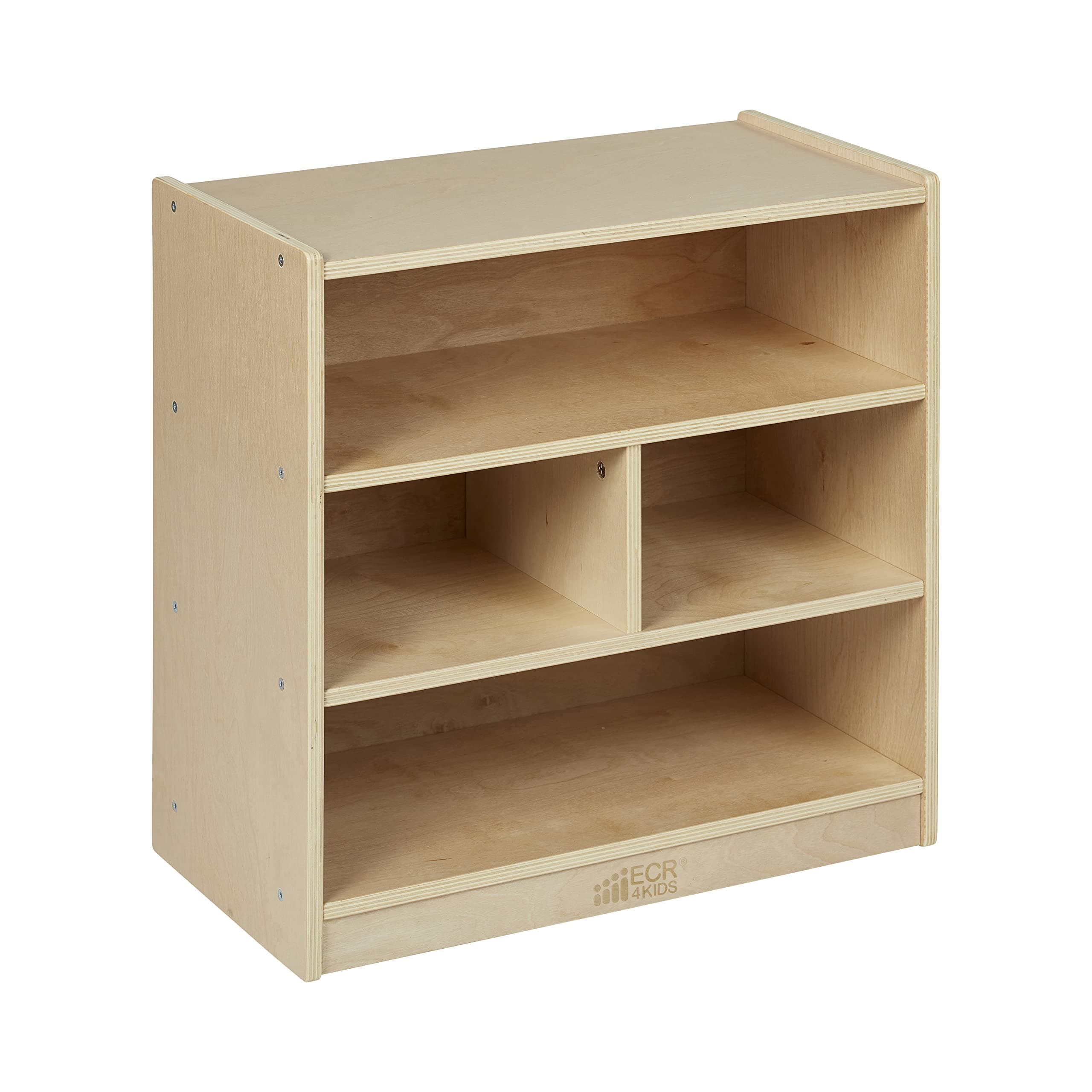 Mobile Building Block Storage Cabinet, Small, Classroom Furniture, Natural
