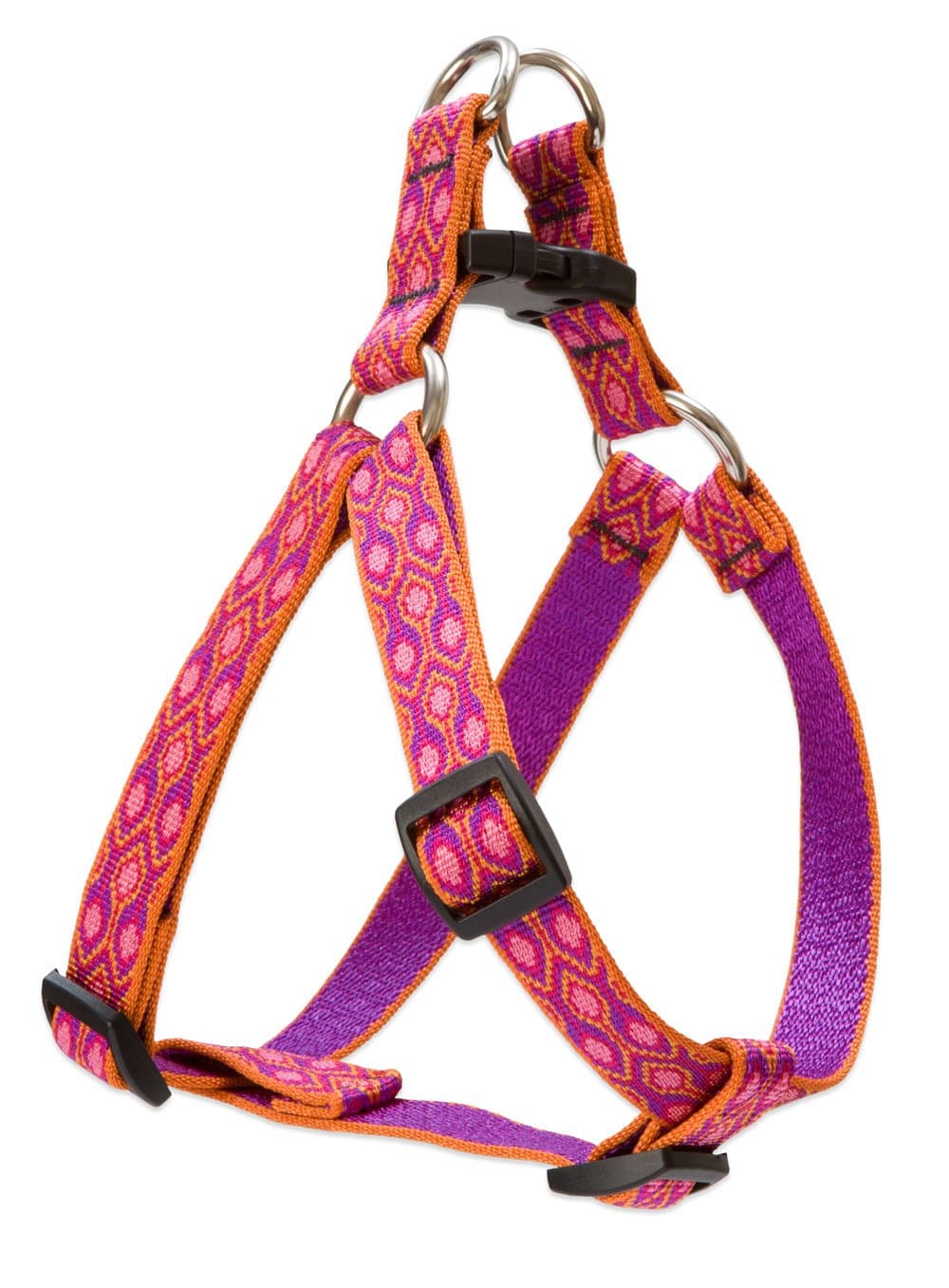 LupinePetOriginals 3/4" Alpen Glow 20-30" Step In Harness for Medium Dogs
