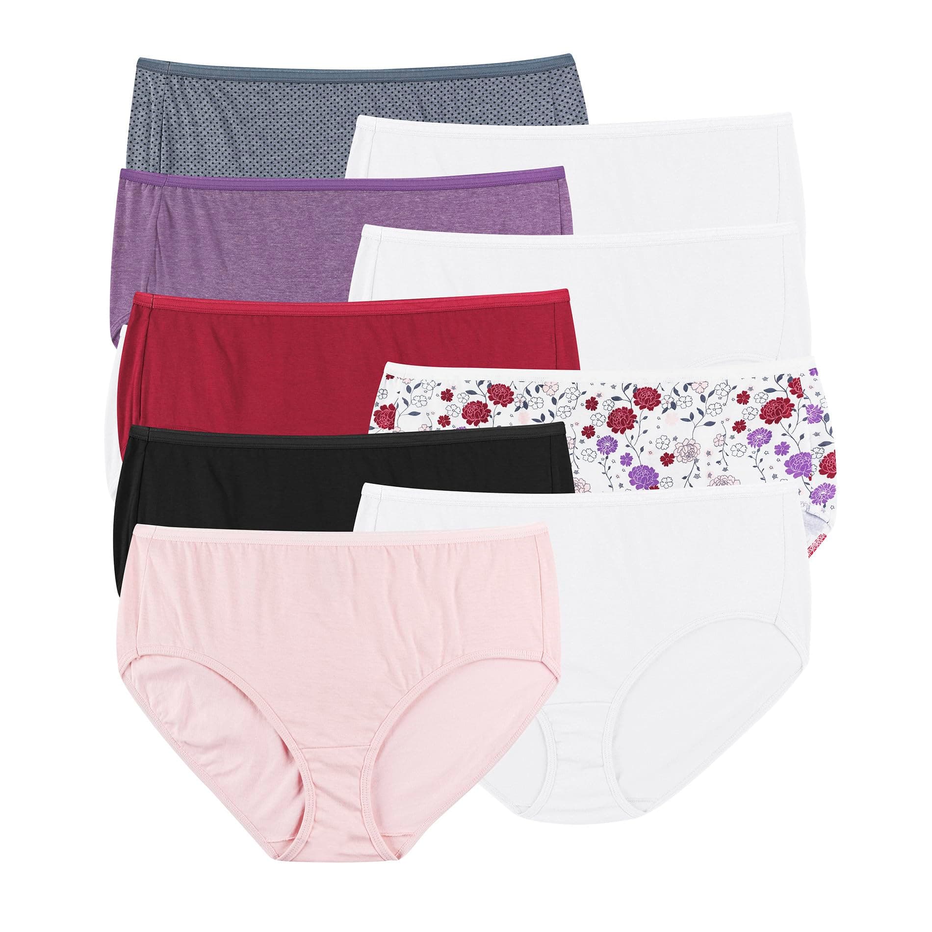 Hanes Women's Cotton Brief Panties (Pack of 10)