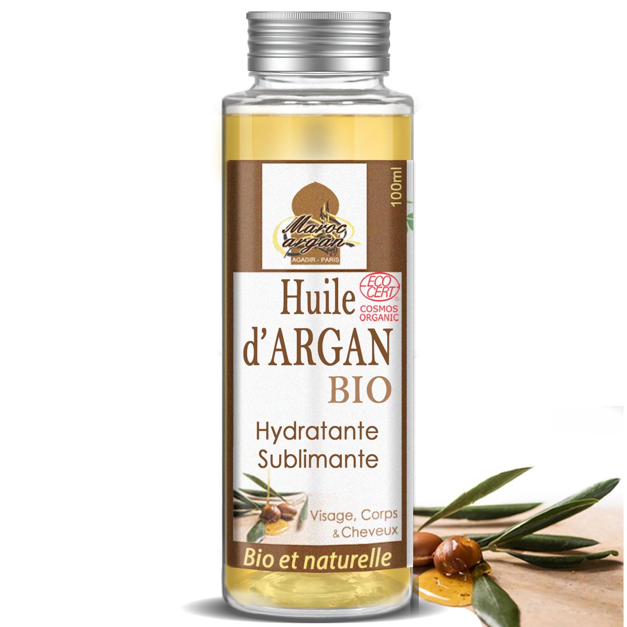 Argan oil BIO from Morocco - Anti-wrinkle and Nourishing - 100% Pure 100ml - Care for Skin Beautiful and Hair Sublime, Cold pressed and filtered.