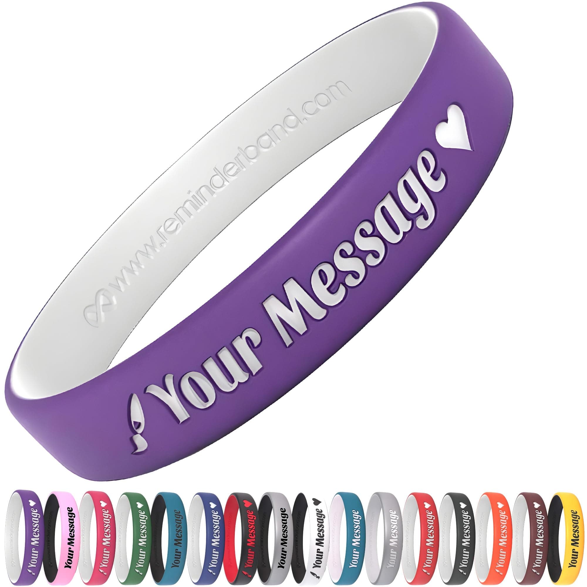 Customizable 100% Silicone Luxe Wristbands – Wristbands Customizable, Custom Bracelets, Personalized Silicone Wrist bands, Customized Bracelet Bulk, Custom Rubber Bracelets for Events and Gifts