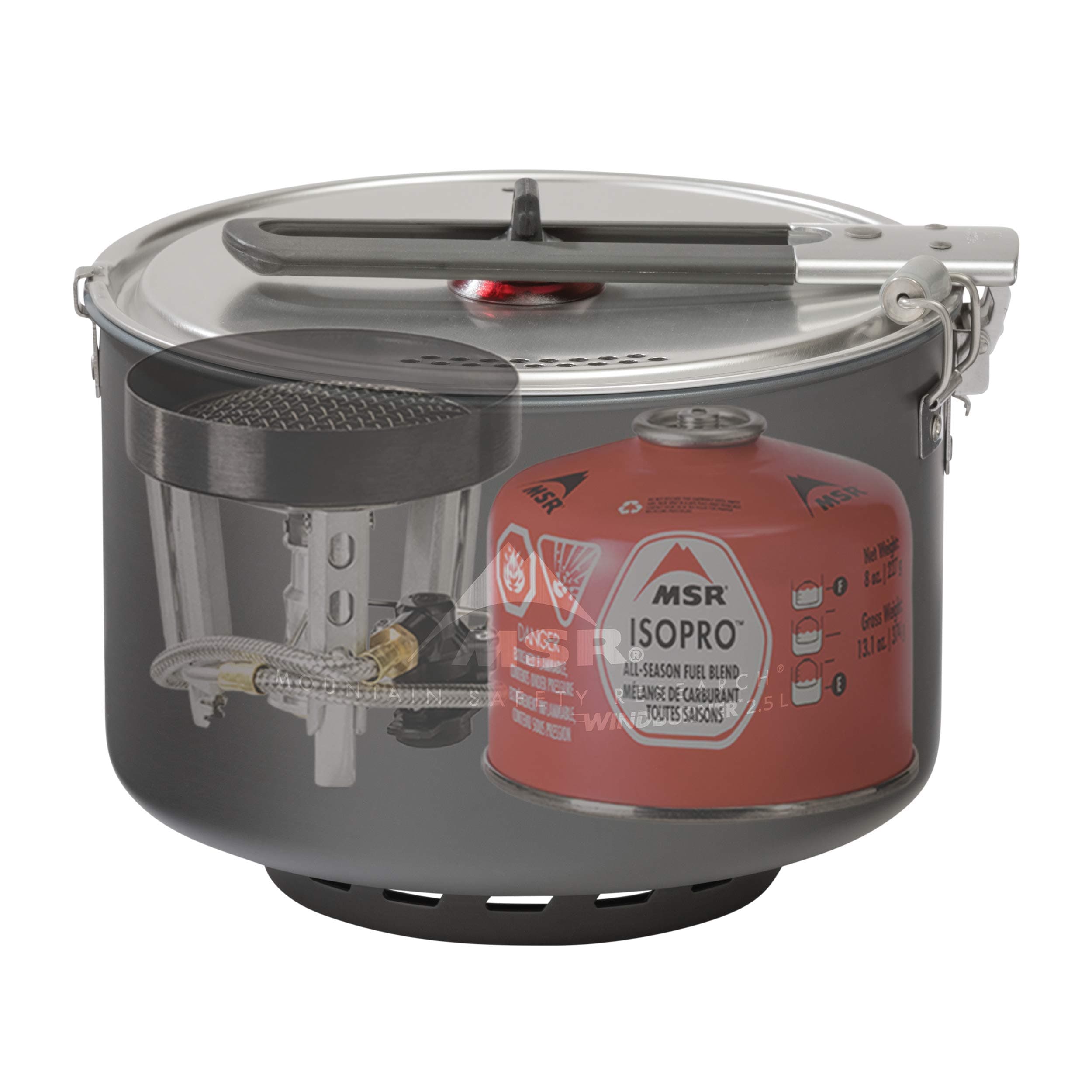 MSR WindBurner Stove and Cookware Group System, Grey