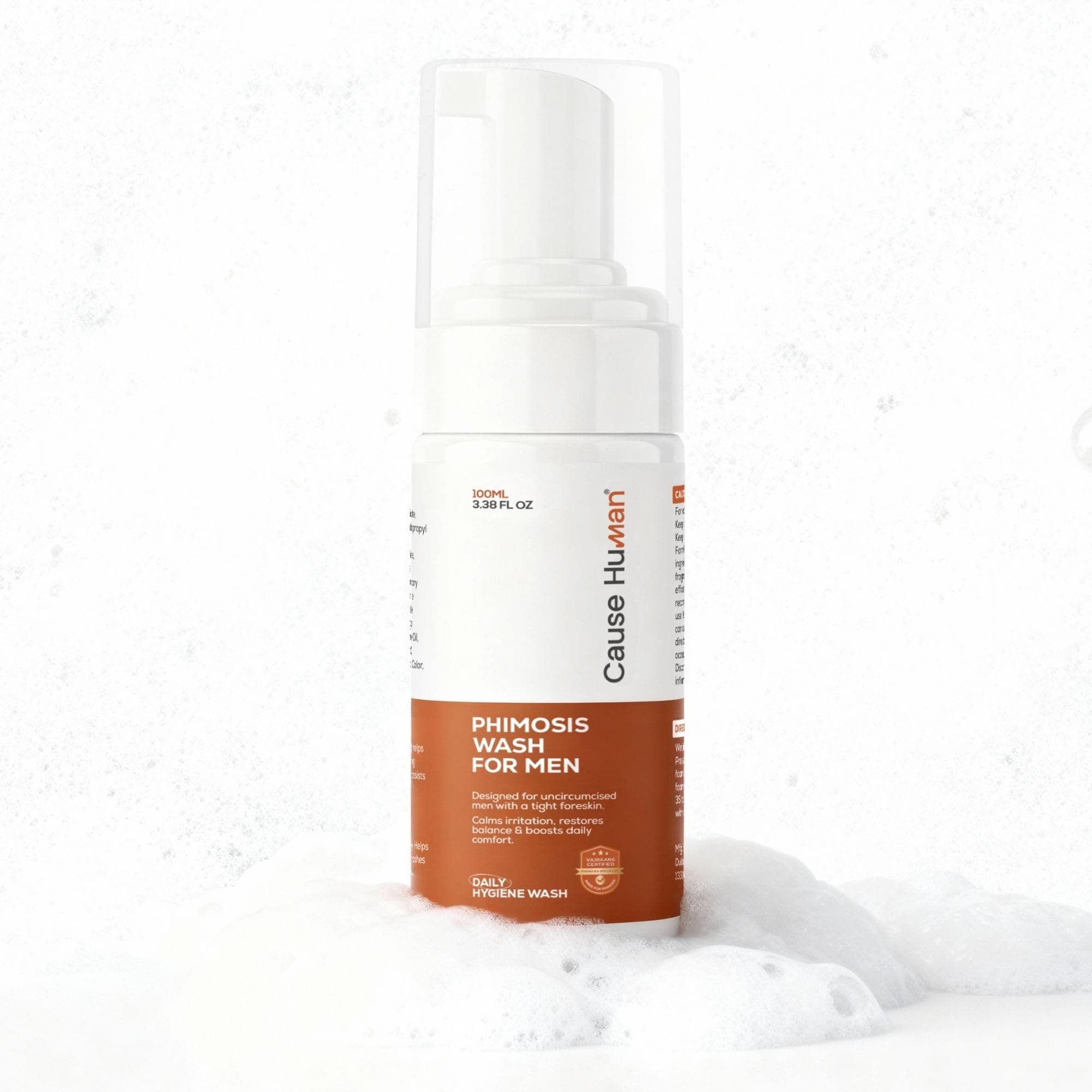 Phimosis Wash for Men - Gentle Intimate Care with Low Fragrance and Low Soap Content - Phimosis Body Wash - Sulfate Free, Paraben Free, with Natural Ingredients - 100 ml