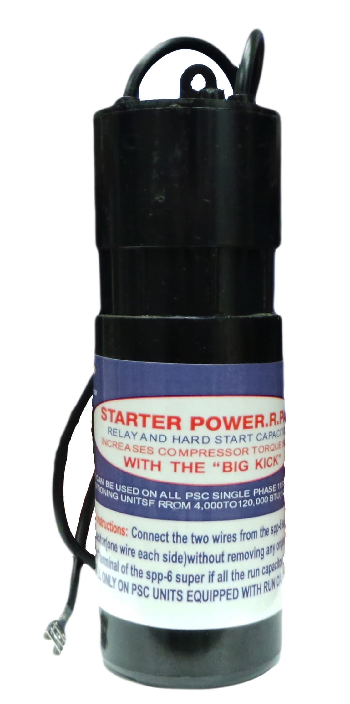 AIR-115-288 Relay and Hard Start Capacitor, Single Phase, 4,000-120,000 BTU, 115 Vac-288 Vac,1.5 HP-10 HP, RU CSA VDE CE Certified