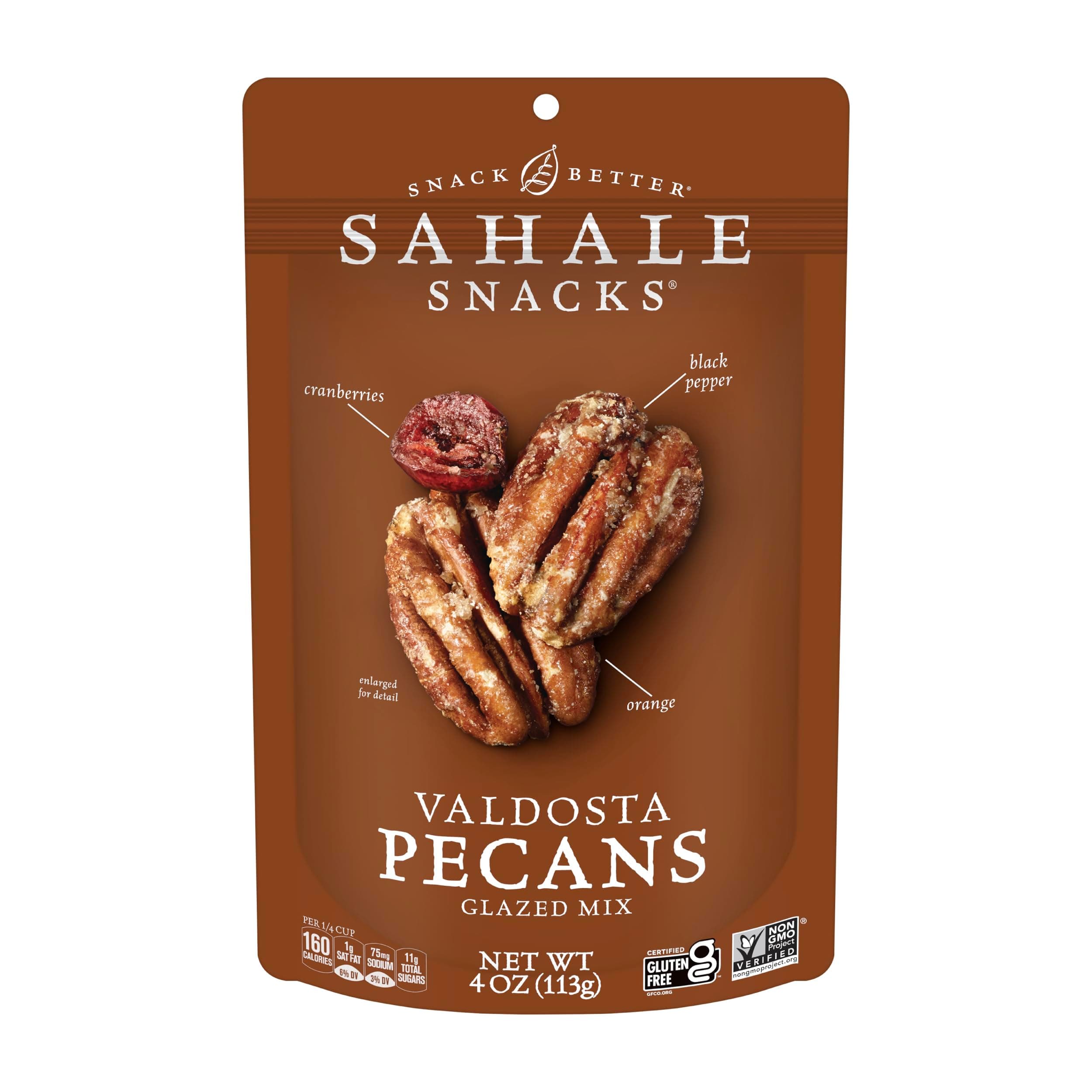Sahale Snacks Valdosta Pecans Glazed Mix, 4 Ounces (Pack of 6)