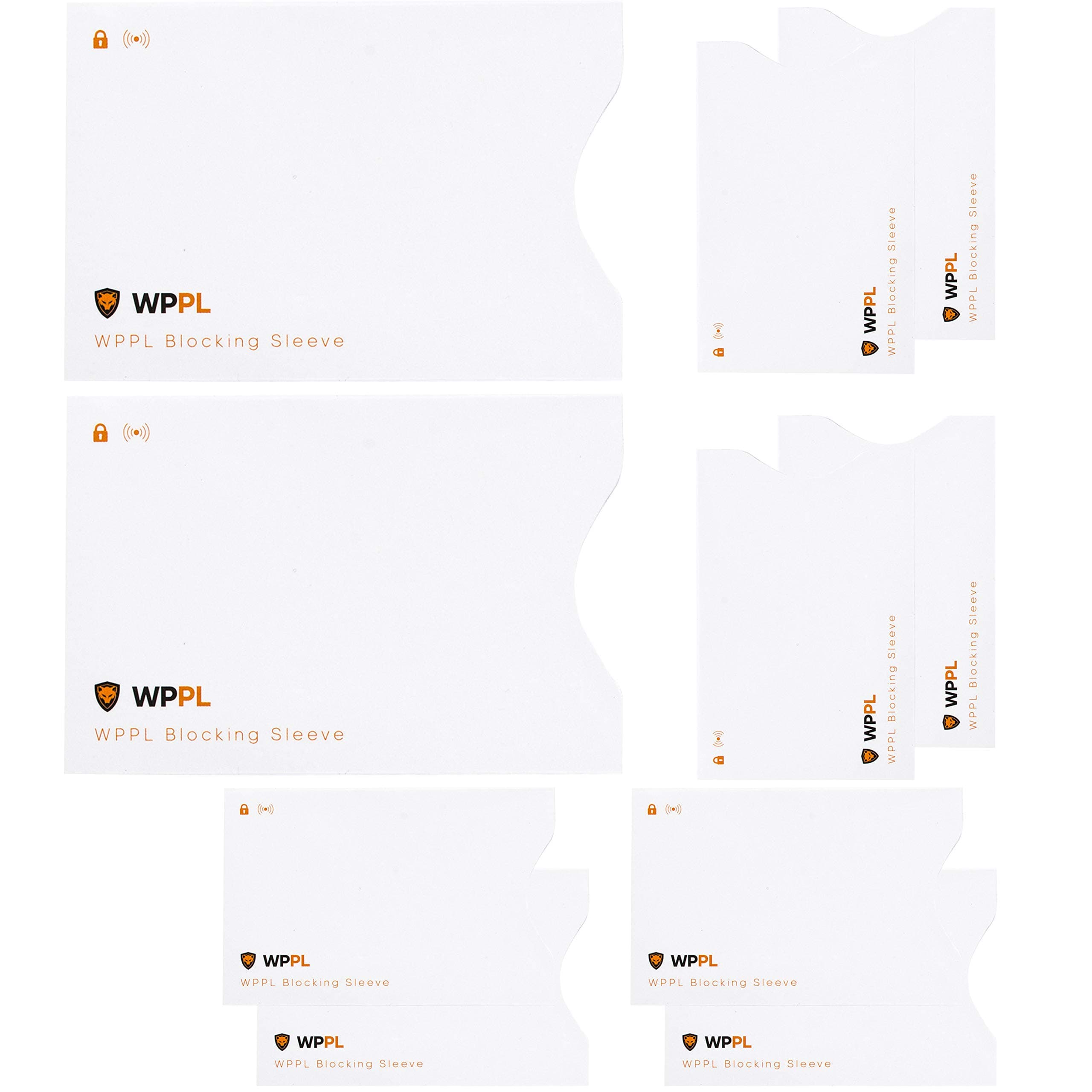 RFID Sleeves Credit Card Sleeve – Credit Card Protector Sleeves Blocks Credit Cards Transfer of Data Protecting Against Thieves Electronic Pickpocketing – White RFID Credit Card Sleeves