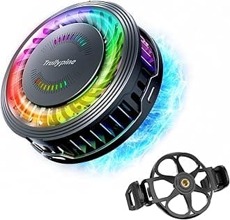 Magnetic Cell Phone Cooler,Gaming Phone Cooling Fan,Lightweight Enfriador para Celular,Cellphone Radiator,Portable Mobile Phone Semiconductor Heatsink,for iPad,Mobile Gaming,Outdoor Vlog