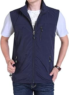 GihuoGihuo Men's Golf Lightweight Photo Vest Fishing Travel Safari Vest
