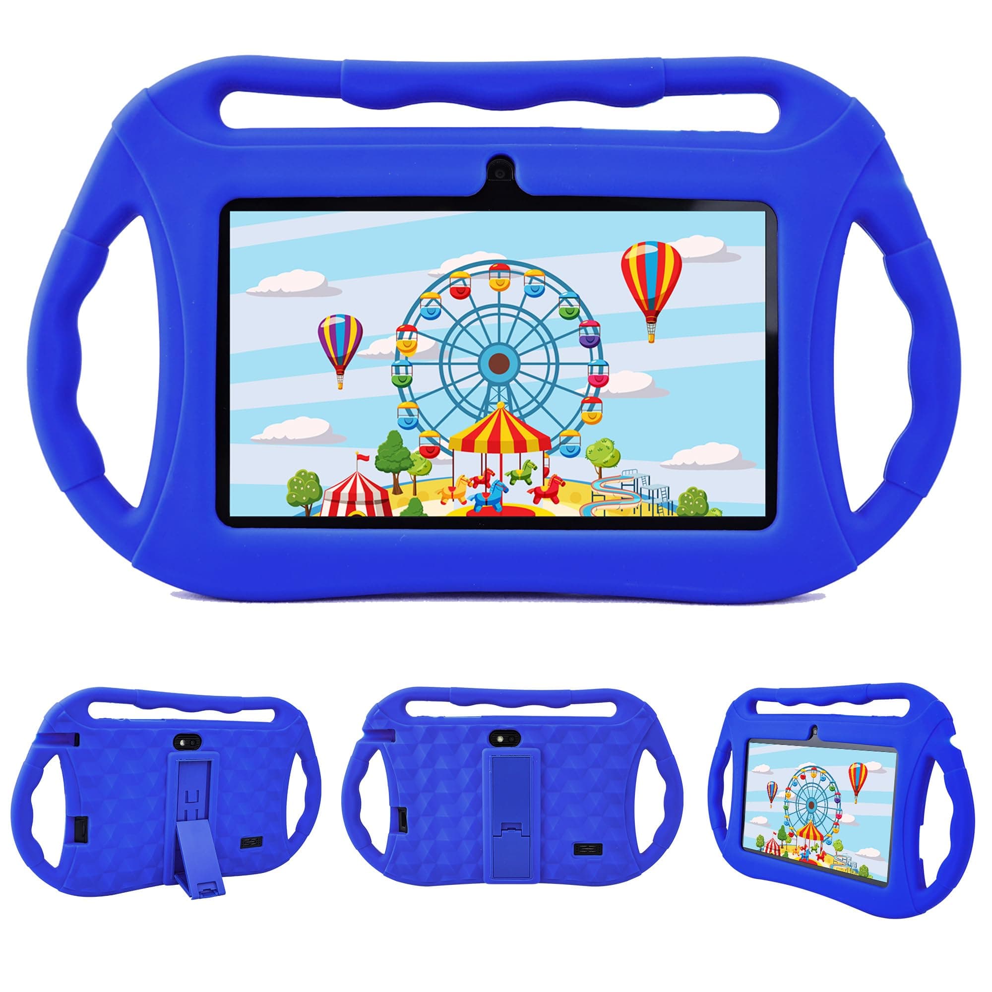 7 Inch Kids Tablet, Android Tablet, 2GB RAM 32GB ROM, WiFi, HD Screen, Pre-Installed App with Parental Control, Games, Educational Tablet for Toddlers (Blue)