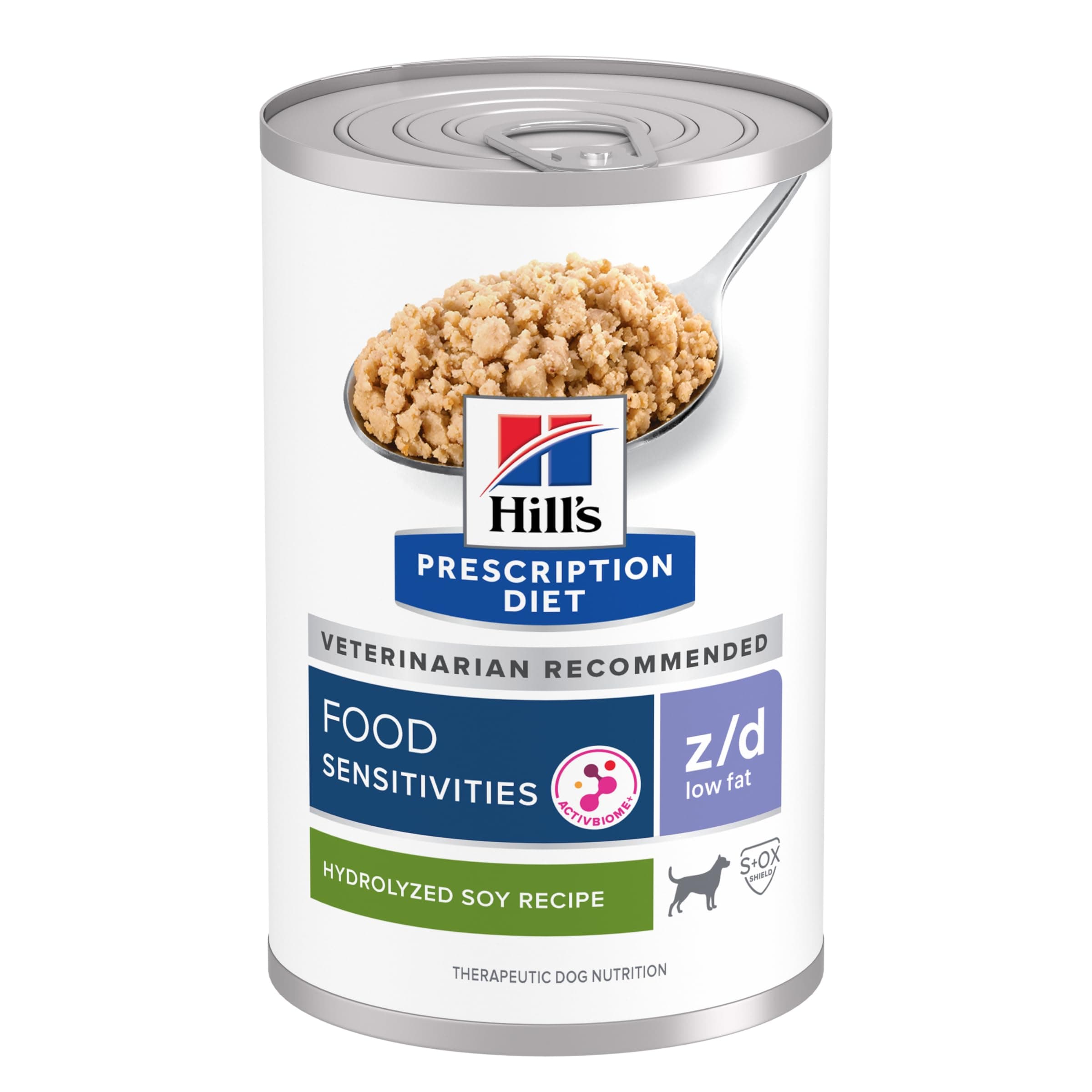 Hill's Prescription Diet z/d Low Fat Dog Wet Food, Hydrolyzed Soy Recipe, 13 oz. Cans, 12-Pack