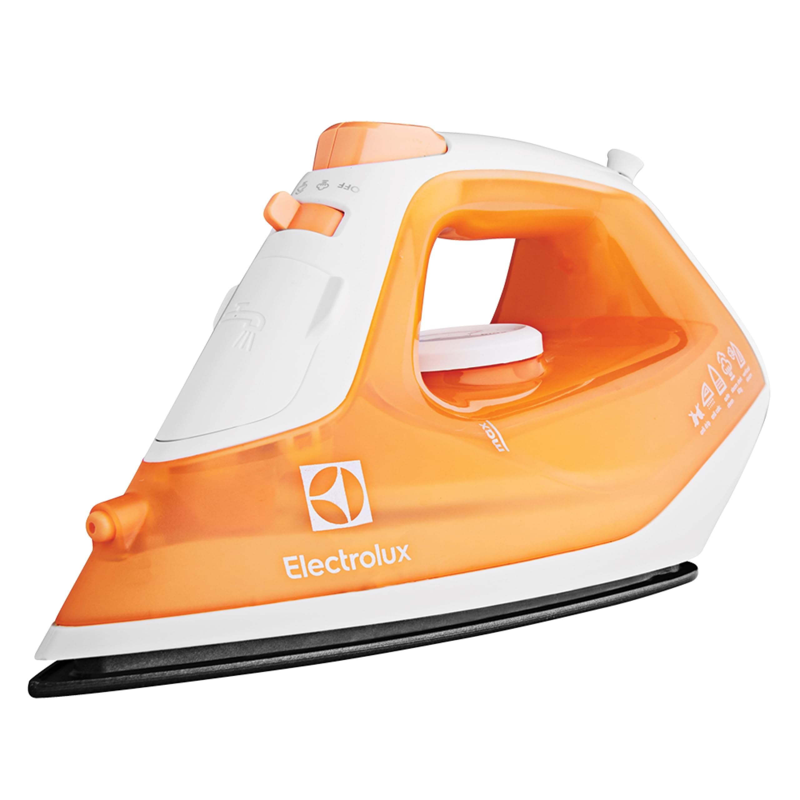Steam Iron 1600W with Powerful Steam Shot, Non-Stick Sole Plate, Anti Calc Drip Self Clean & Auto Shutoff, Automatic Steam Adjustment, Safe Touch Indicator, Light Weight-Easy to Use ESI4007