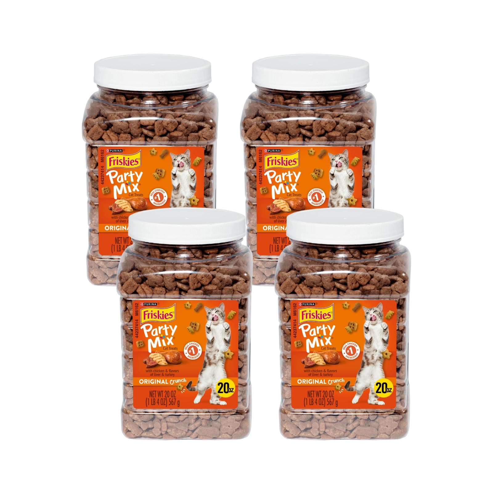 Purina Party Mix Crunch Beachside Cat Treats (1.25 Pound (Pack of 4), Original Crunch)