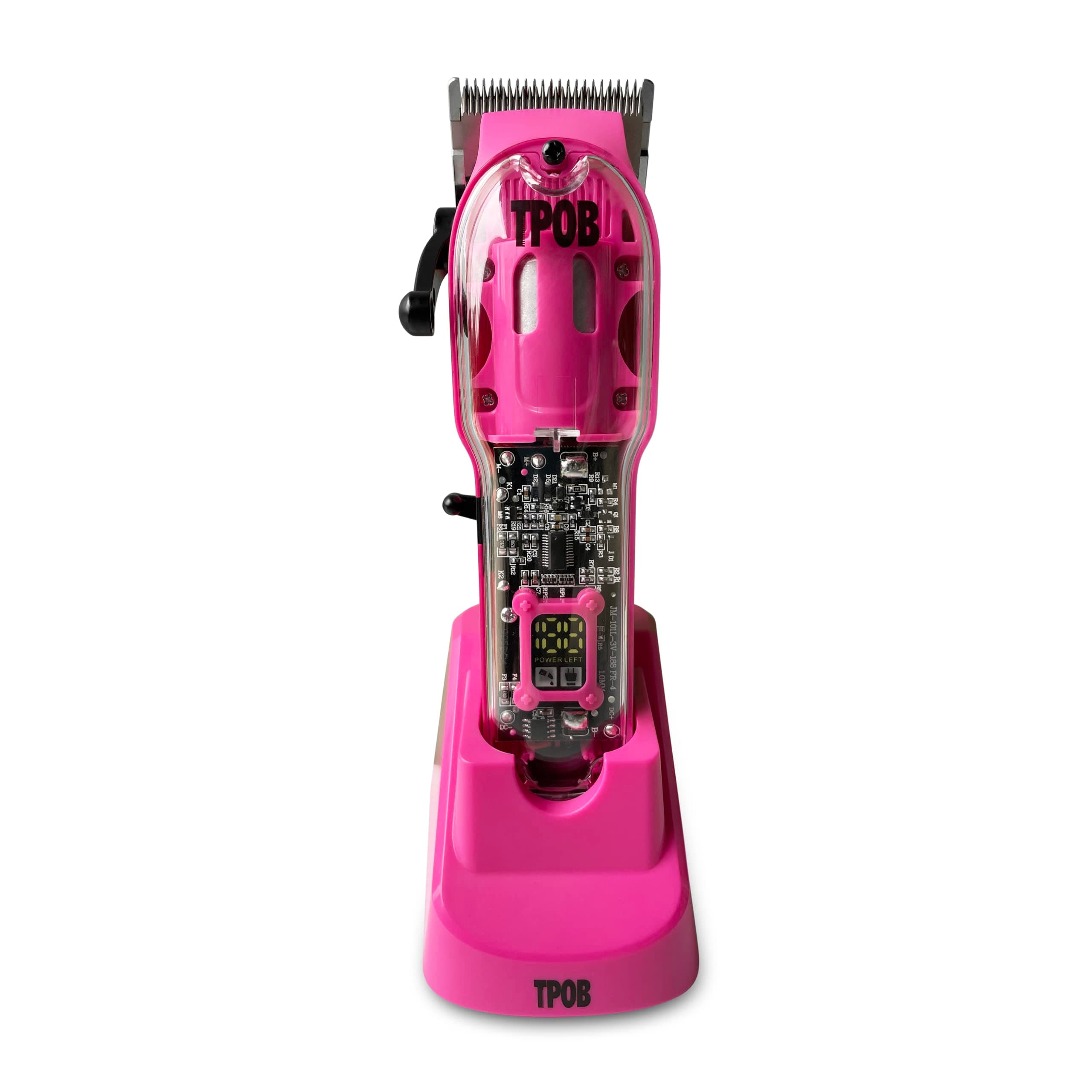 TPOB Slime 2 Candy Edition Barber Hair Clippers for Men 6800 RPM with Matte Pink Case and Taper Blade