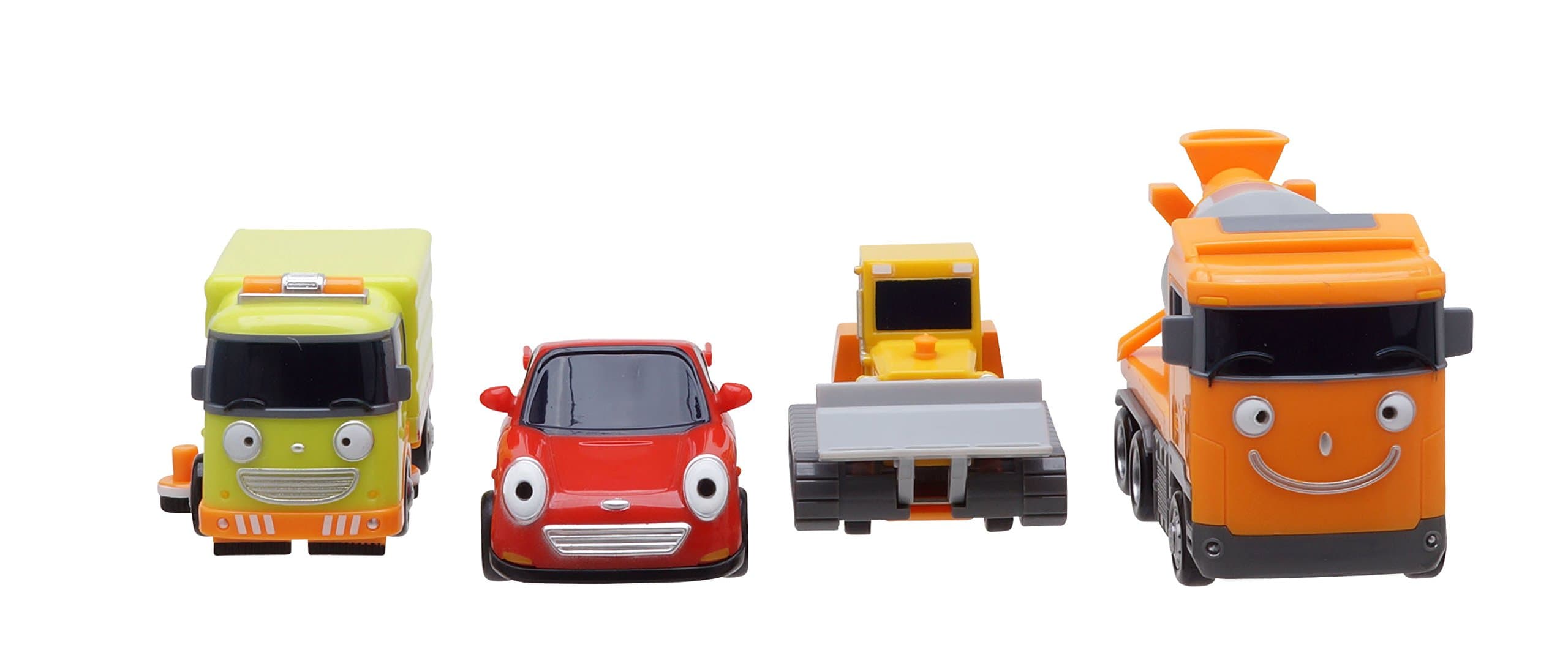Tayo Little Bus Friends Special Mini 4 Pcs No.3 Toy Set (Ruby + Chris + Speed + Billy)