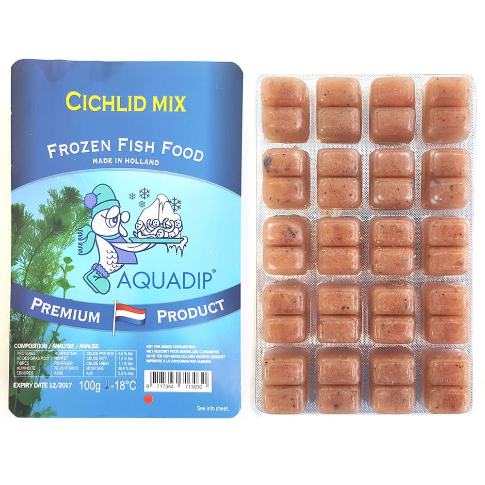 3 x 100g Cichlid Mix - Frozen Fish Foods - 100g Blisters