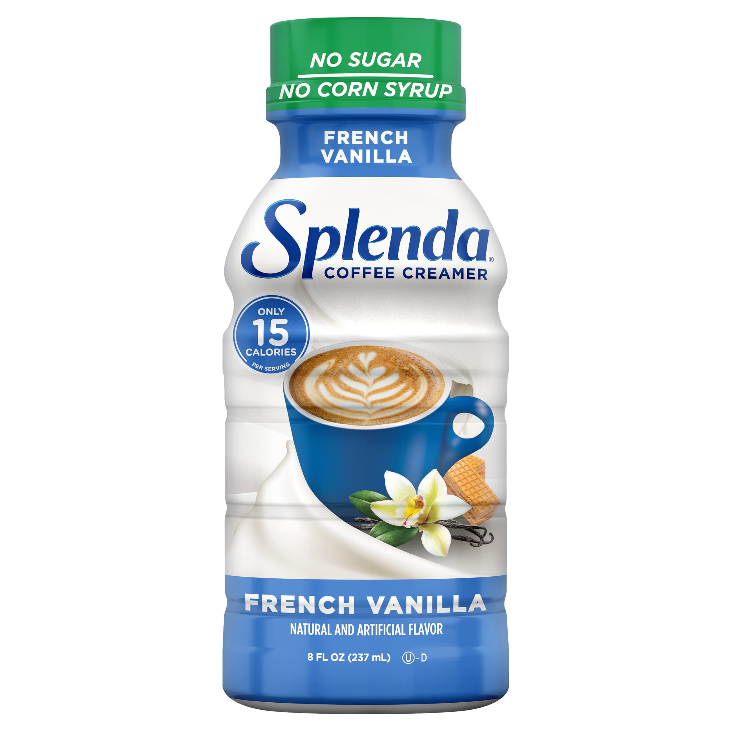 SPLENDA Sugar Free, Low Calorie French Vanilla Coffee Creamer, 8 Fl Ounces Bottle