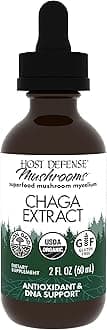 Host Defense - Chaga Extract, Mushroom Antioxidant & DNA Support, 60 Servings (2 oz)